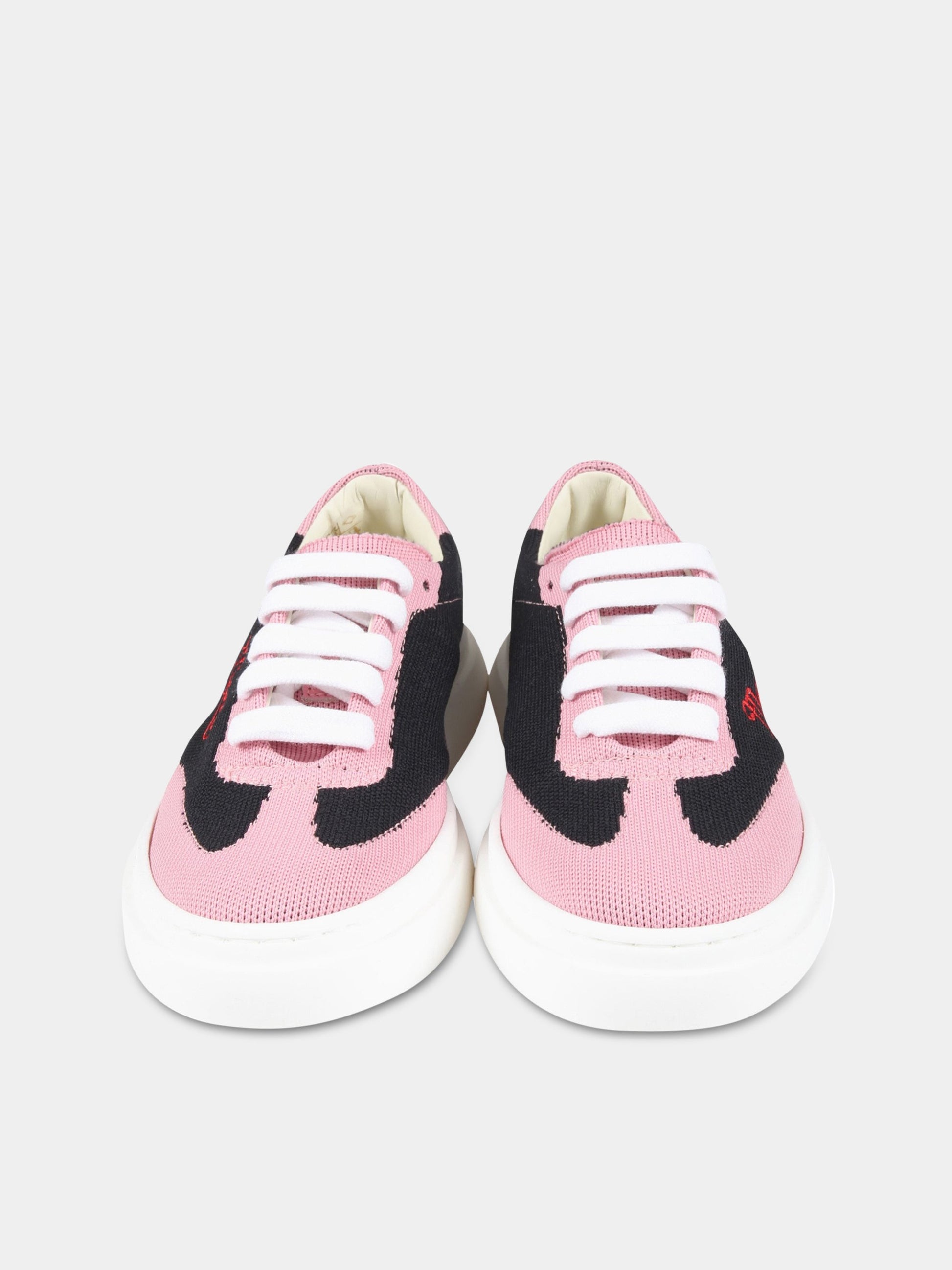 Sneakers multicolor per bambina con logo rosso,Marni Kids,73492 2