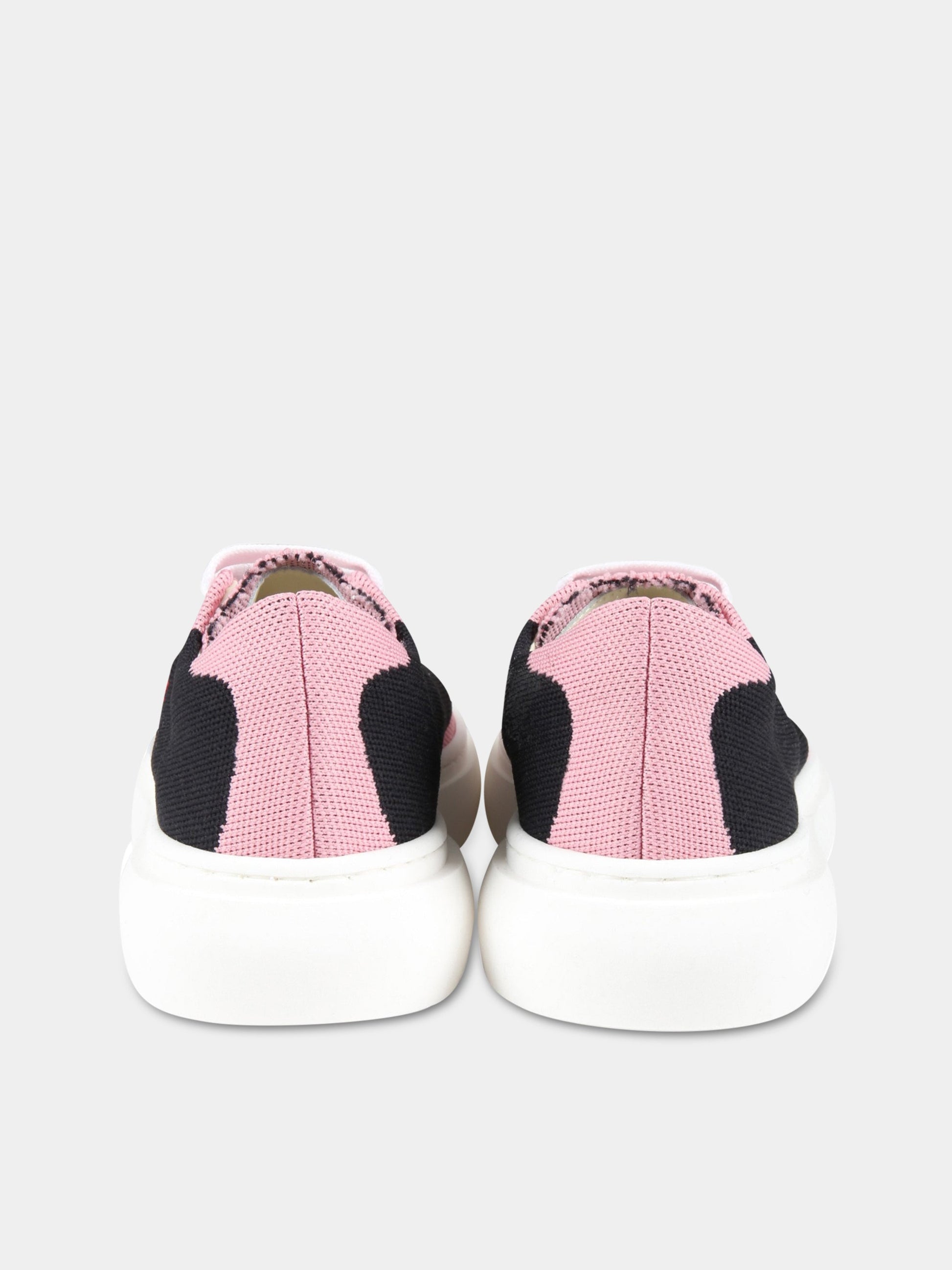 Sneakers multicolor per bambina con logo rosso,Marni Kids,73492 2