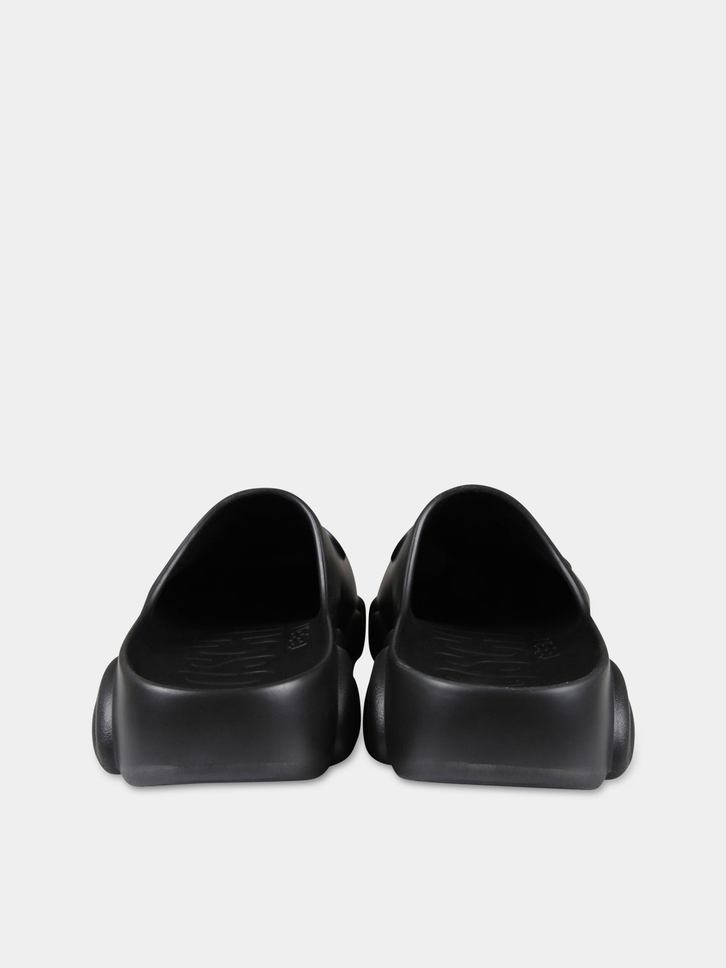 Sandali neri per bambini con logo e Teddy Bear,Moschino Kids,74496 1