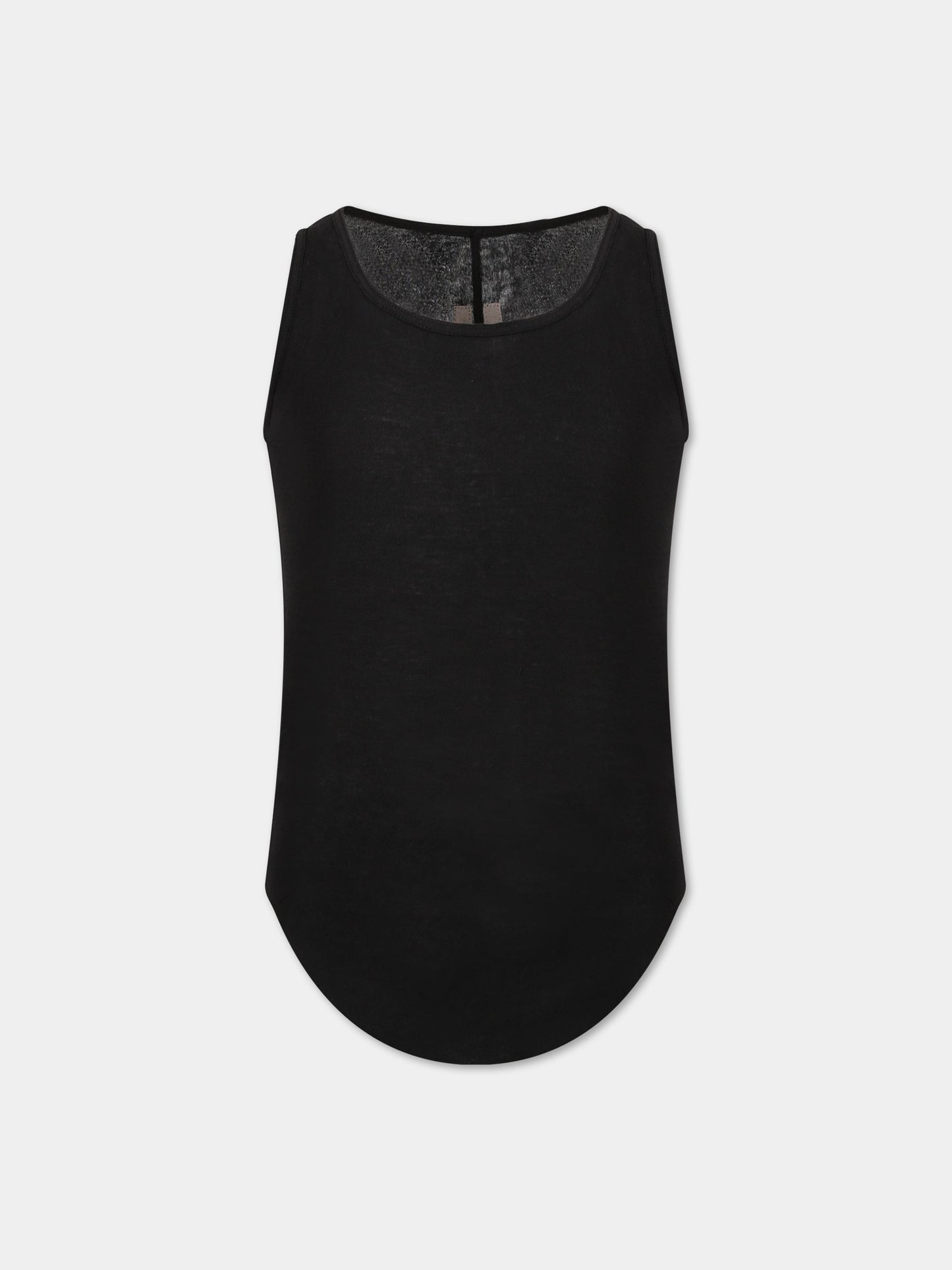 T-shirt nera per bambino,Rick Owens,BG01C7150 MR 09