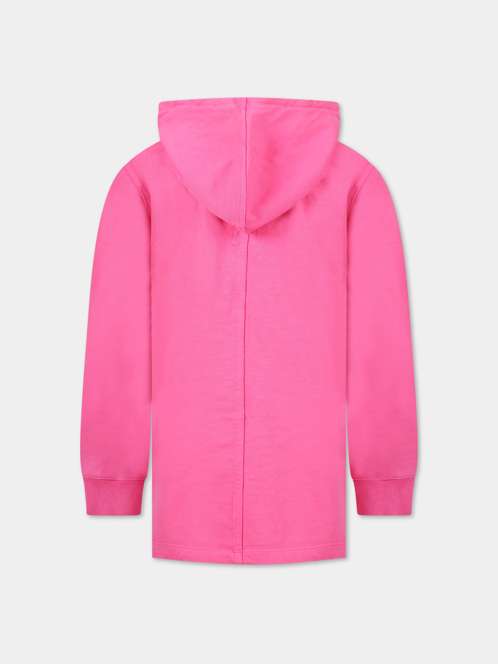 Felpa fucsia per bambina,Rick Owens,BG01C7285 RIG 13