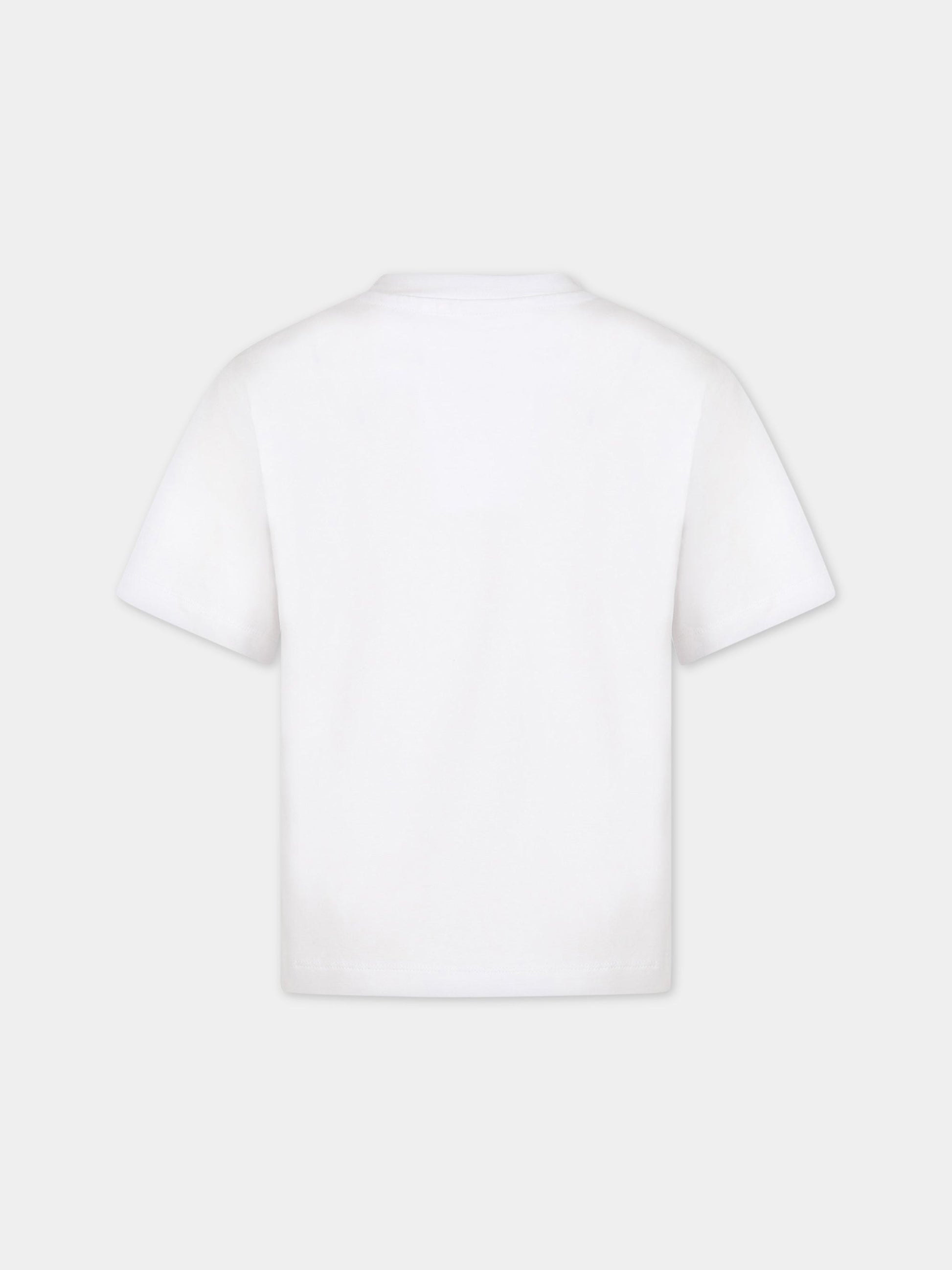 T.shirt bianca per bambina con logo,Caroline Bosmans,SS23 1005 17 1000