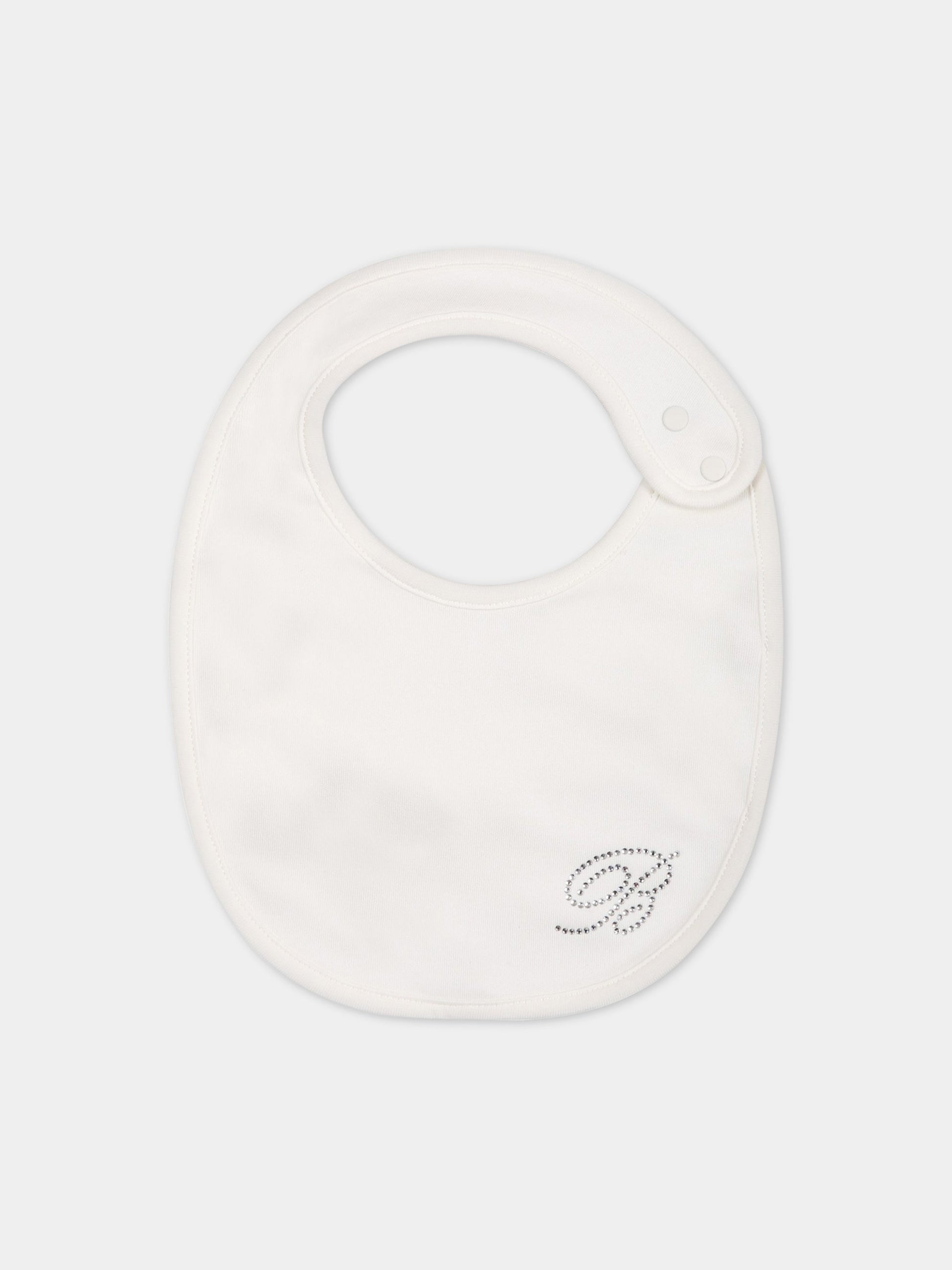 Set bianco per neonata con logo,Blumarine Baby,IA3126J6050 10602