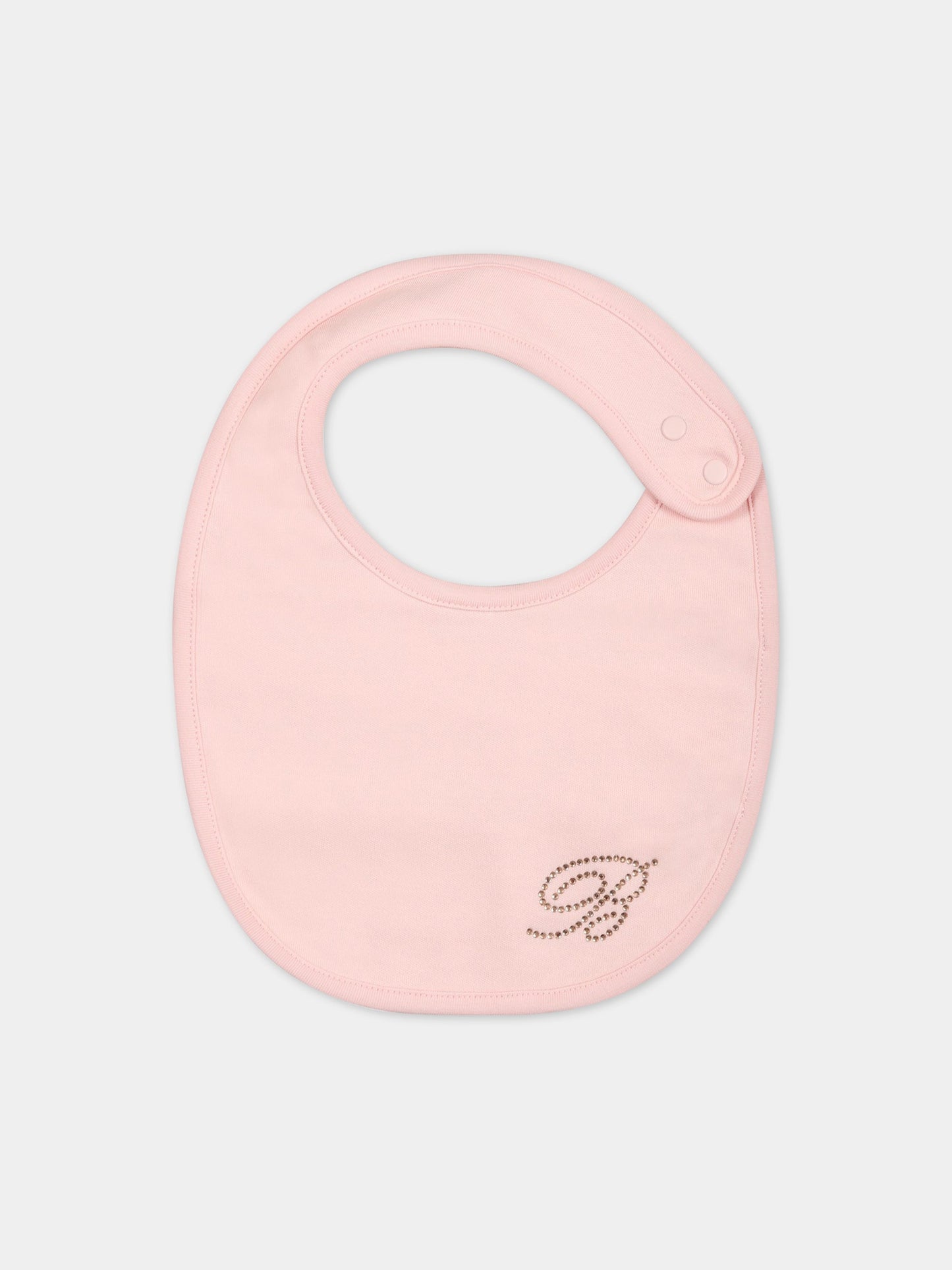Set rosa per neonata con logo,Blumarine Baby,IA3126J6050 X0485