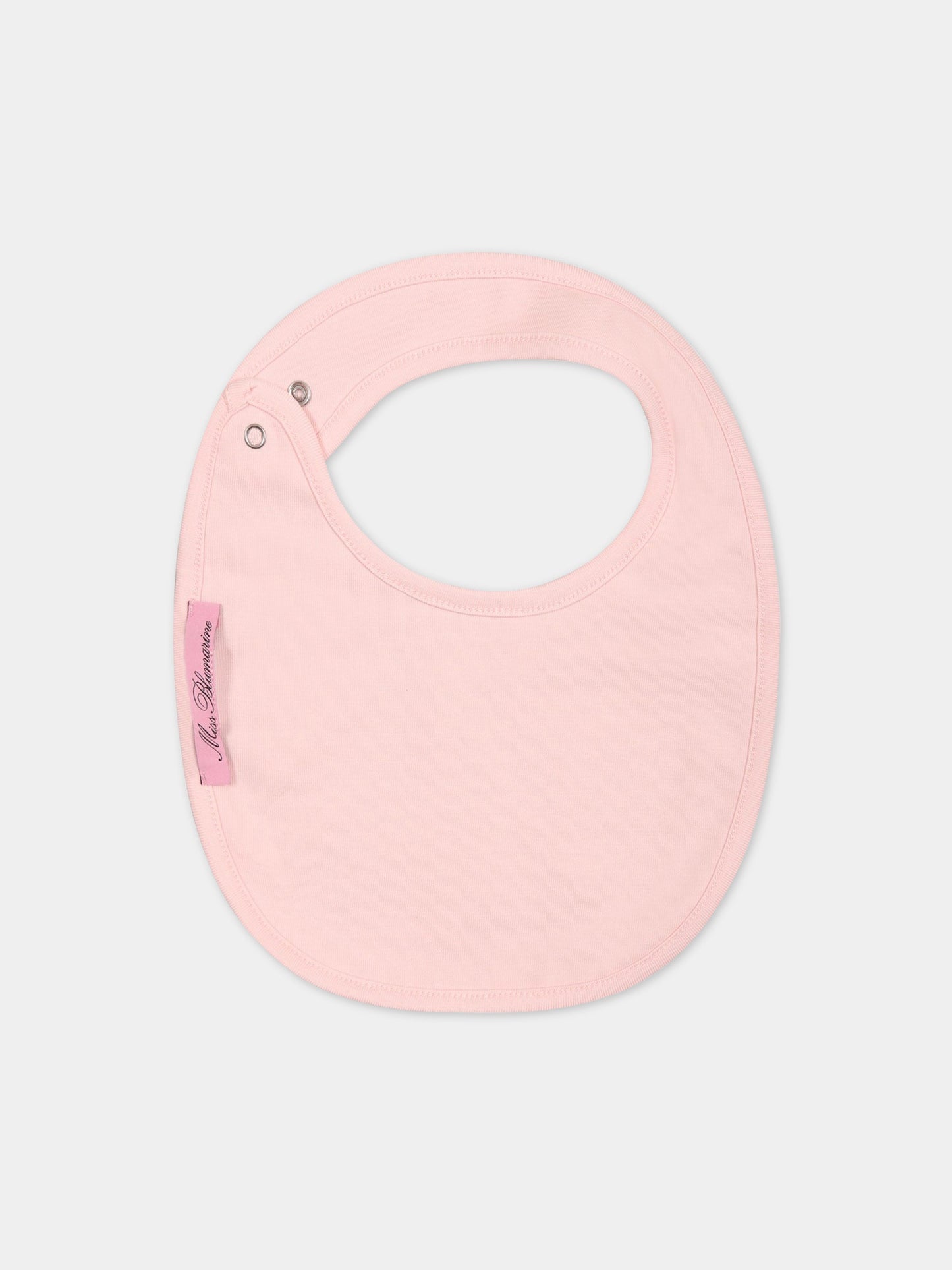 Set rosa per neonata con logo,Blumarine Baby,IA3126J6050 X0485