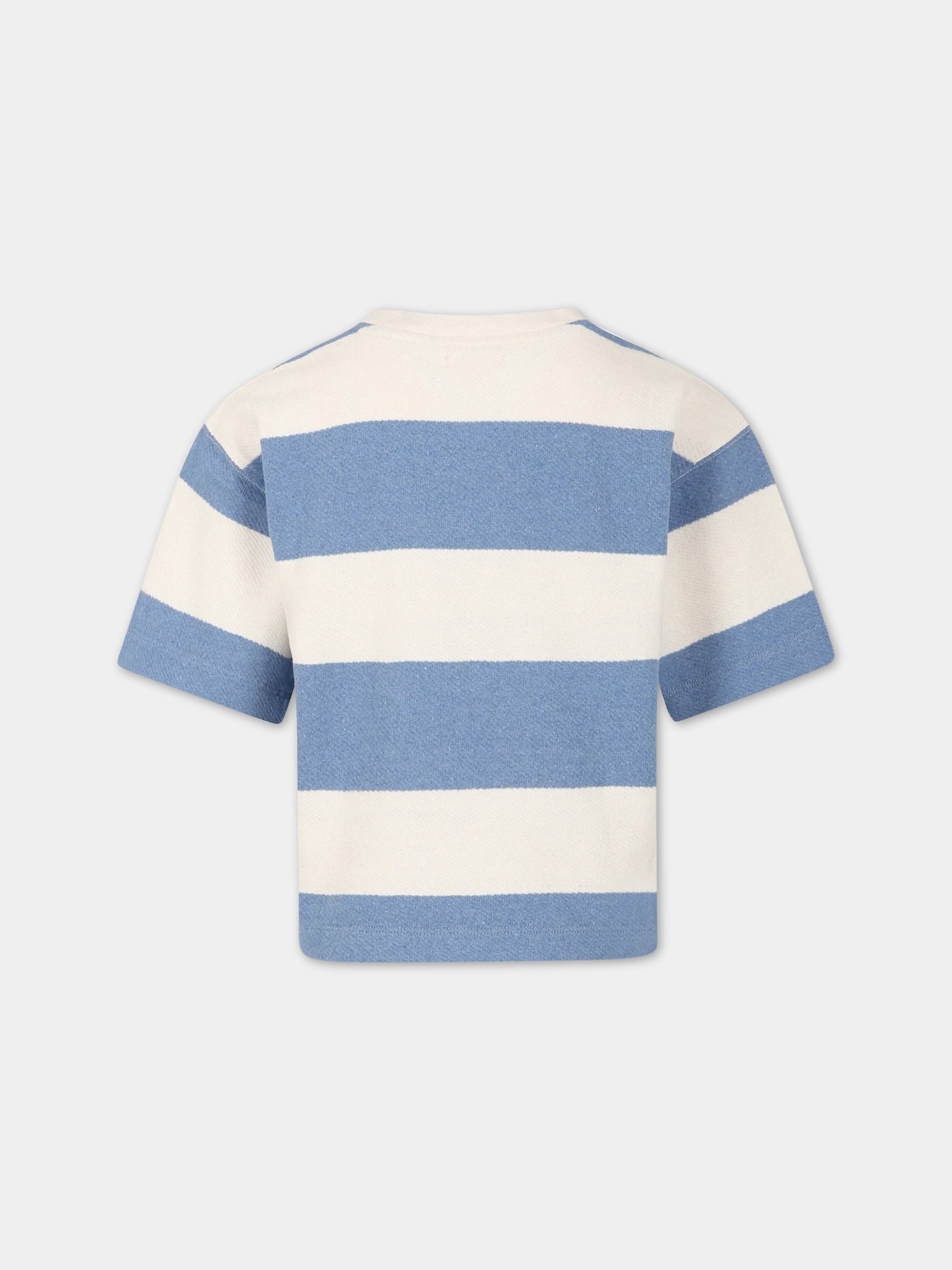 T-shirt multicolor per bambino a righe,Bellerose,SINE T1623 STA