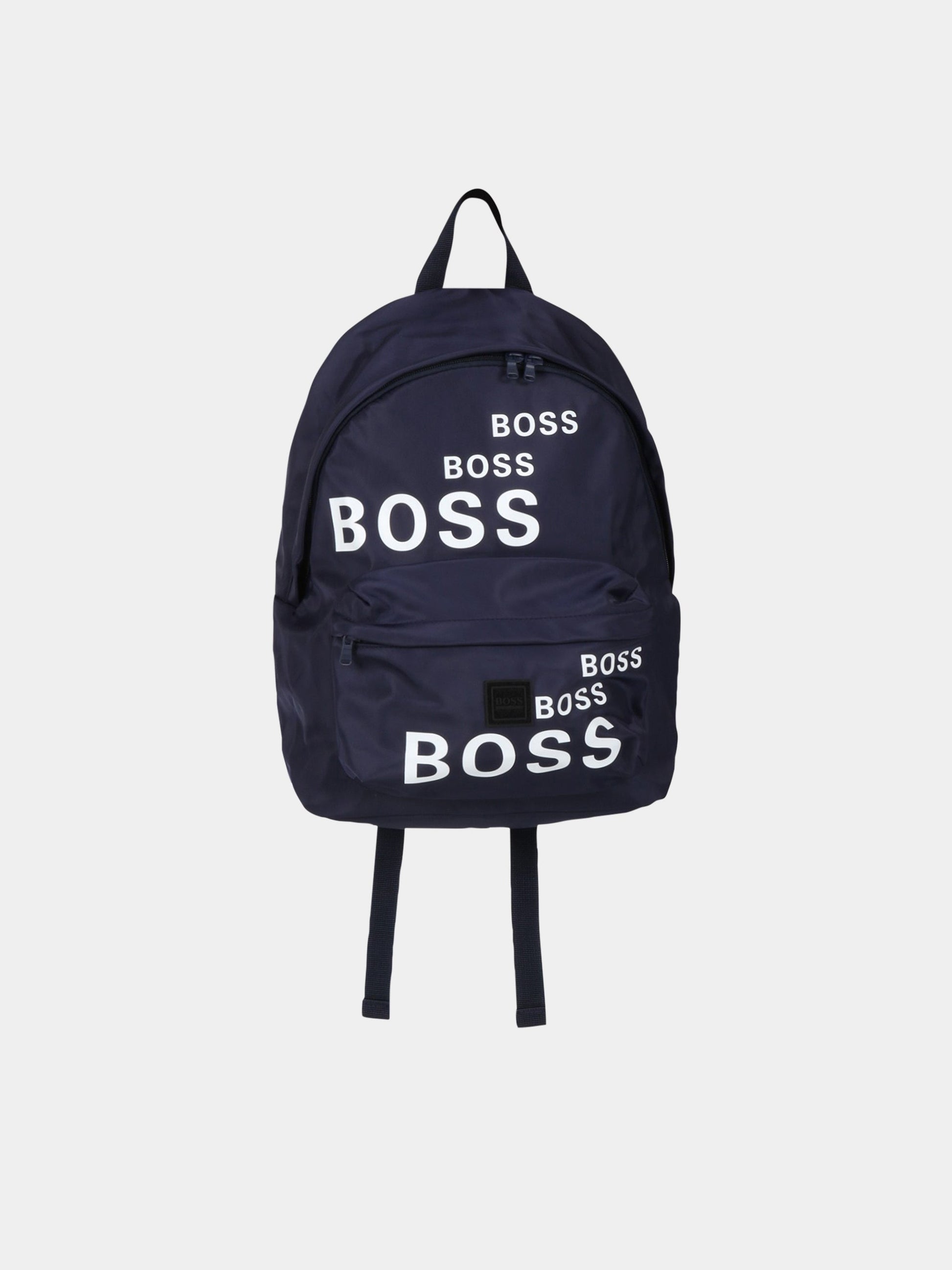 Zaino blu per bambino con loghi,Hugo Boss,J20312 849