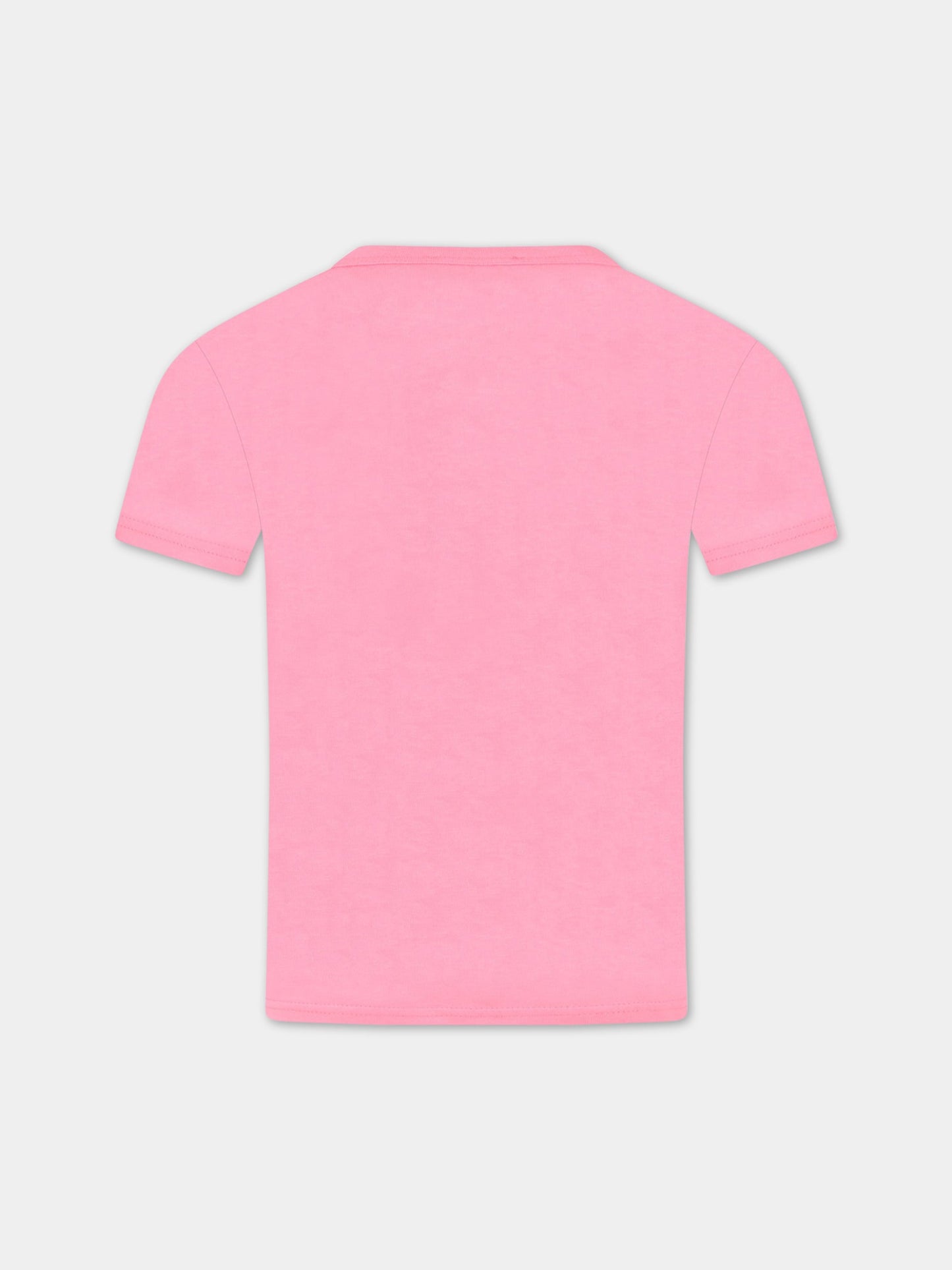 T-shirt rosa per bambina con pacco regalo,Little Marc Jacobs,W15590 49H