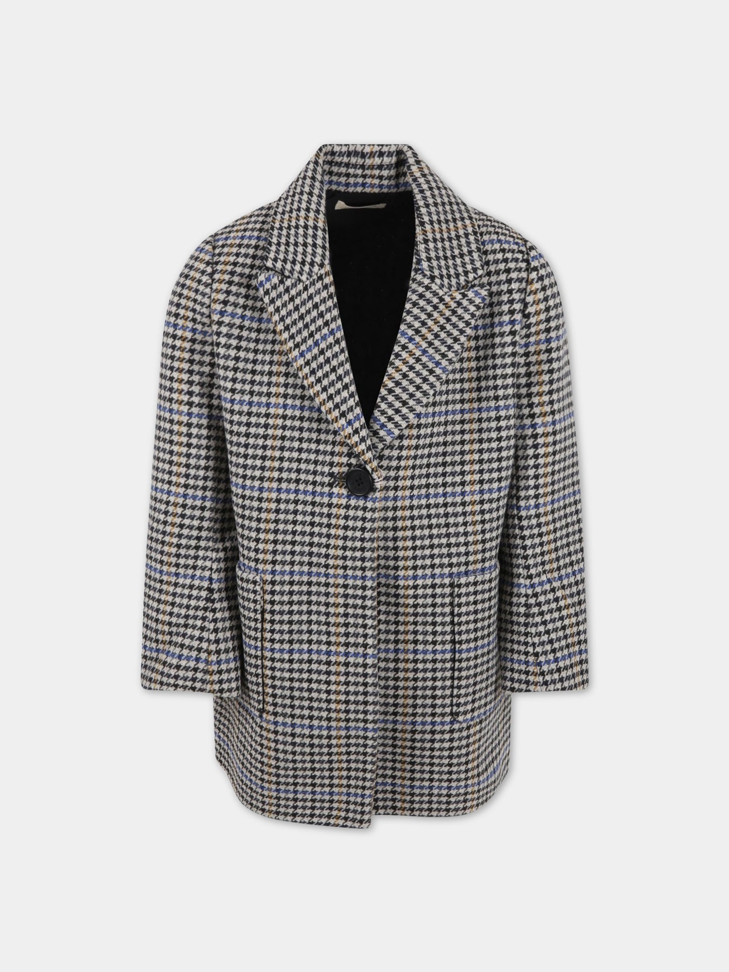 Cappotto multicolor per bambina con logo,Zadig & Voltaire Kids,X1605A 232