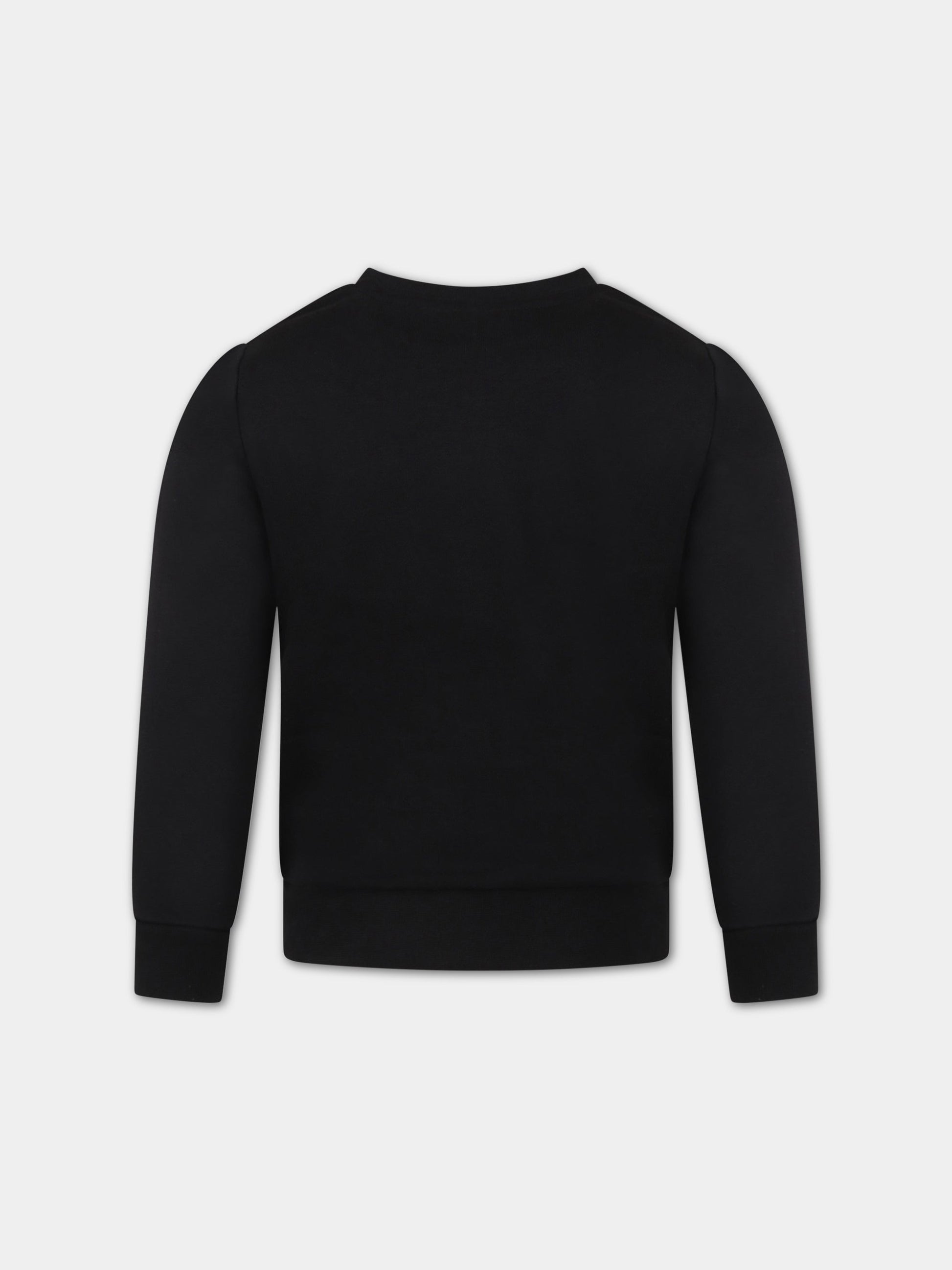 Felpa nera per bambino con logo,Hugo Boss,J25L96 09B