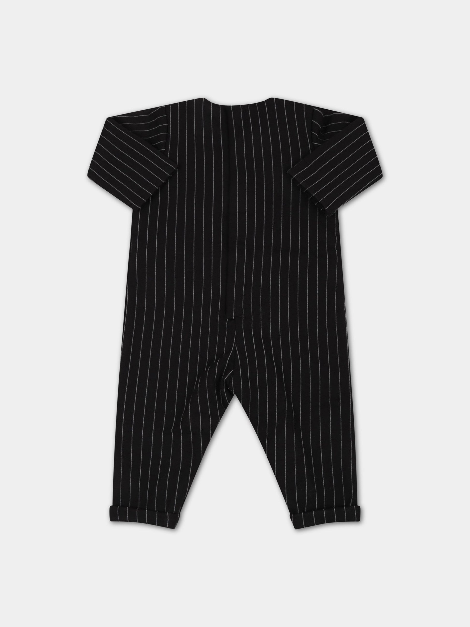 Tutina nera per neonato con logo,Karl Lagerfeld Kids,Z94060 M41