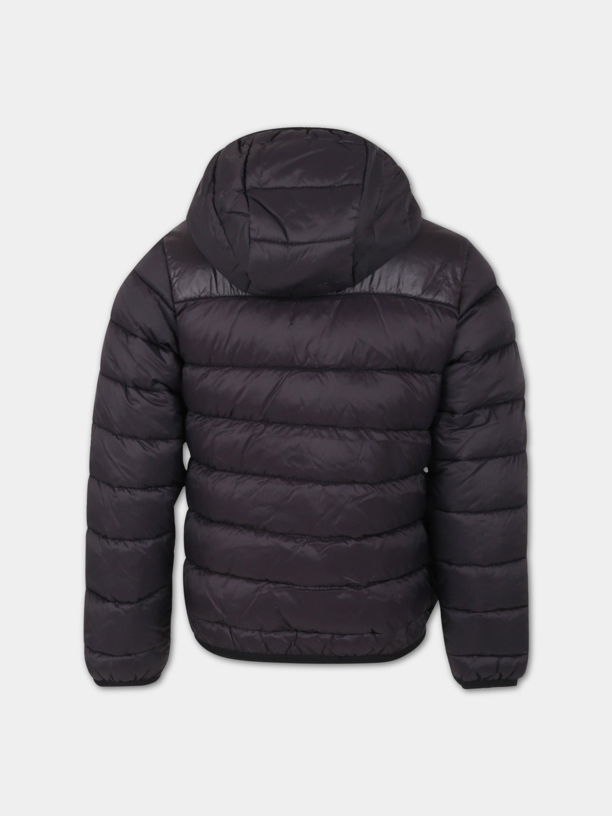 Piumino nero per bambino con logo,Timberland,T26550 09B