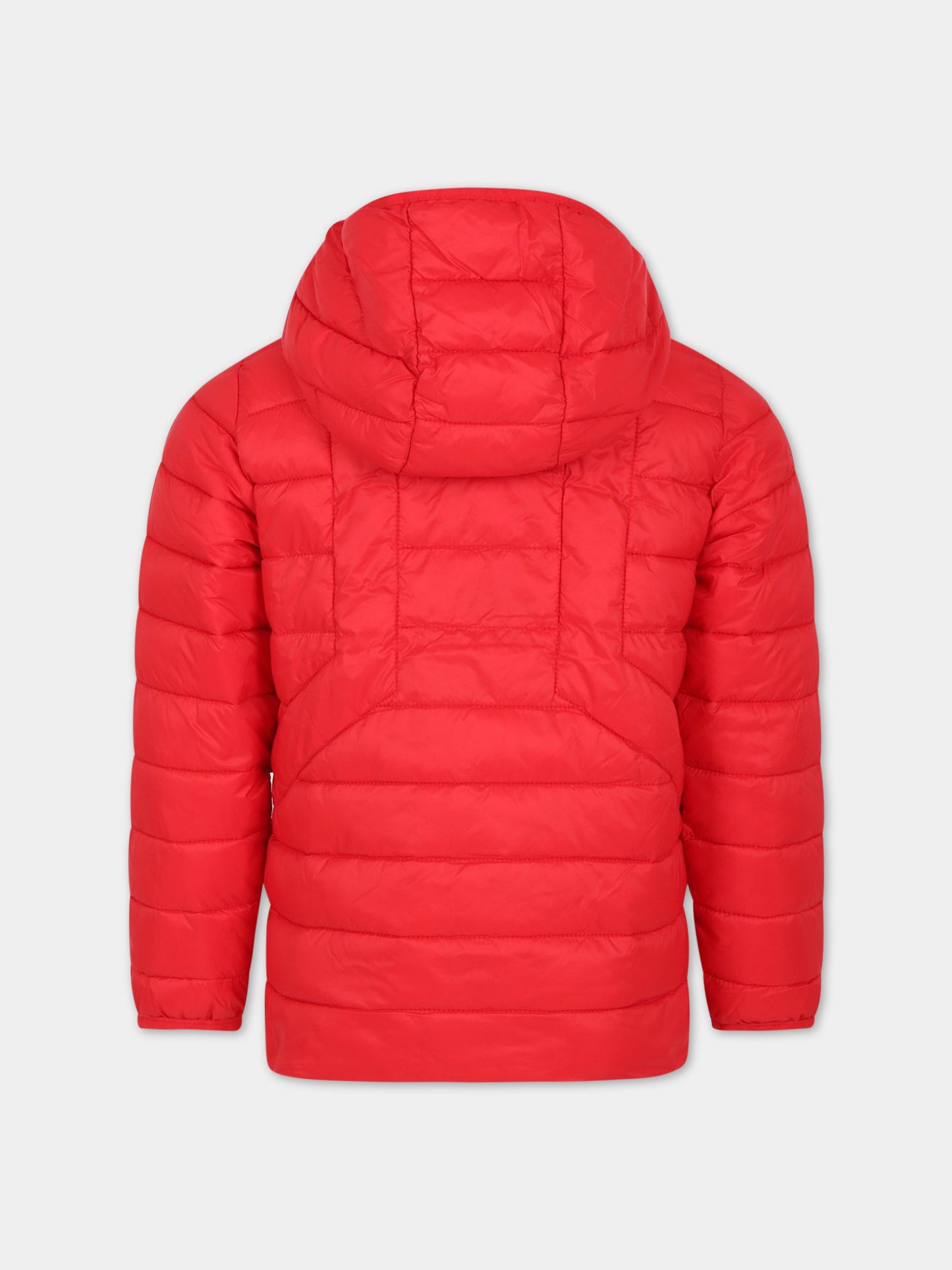 Piumino rosso per bambino con logo,Diesel,J00223 KXBBF K405