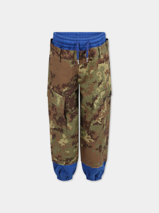 Pantalone multicolor per bambino con logo,Myar,MY0007 MY021 MY808