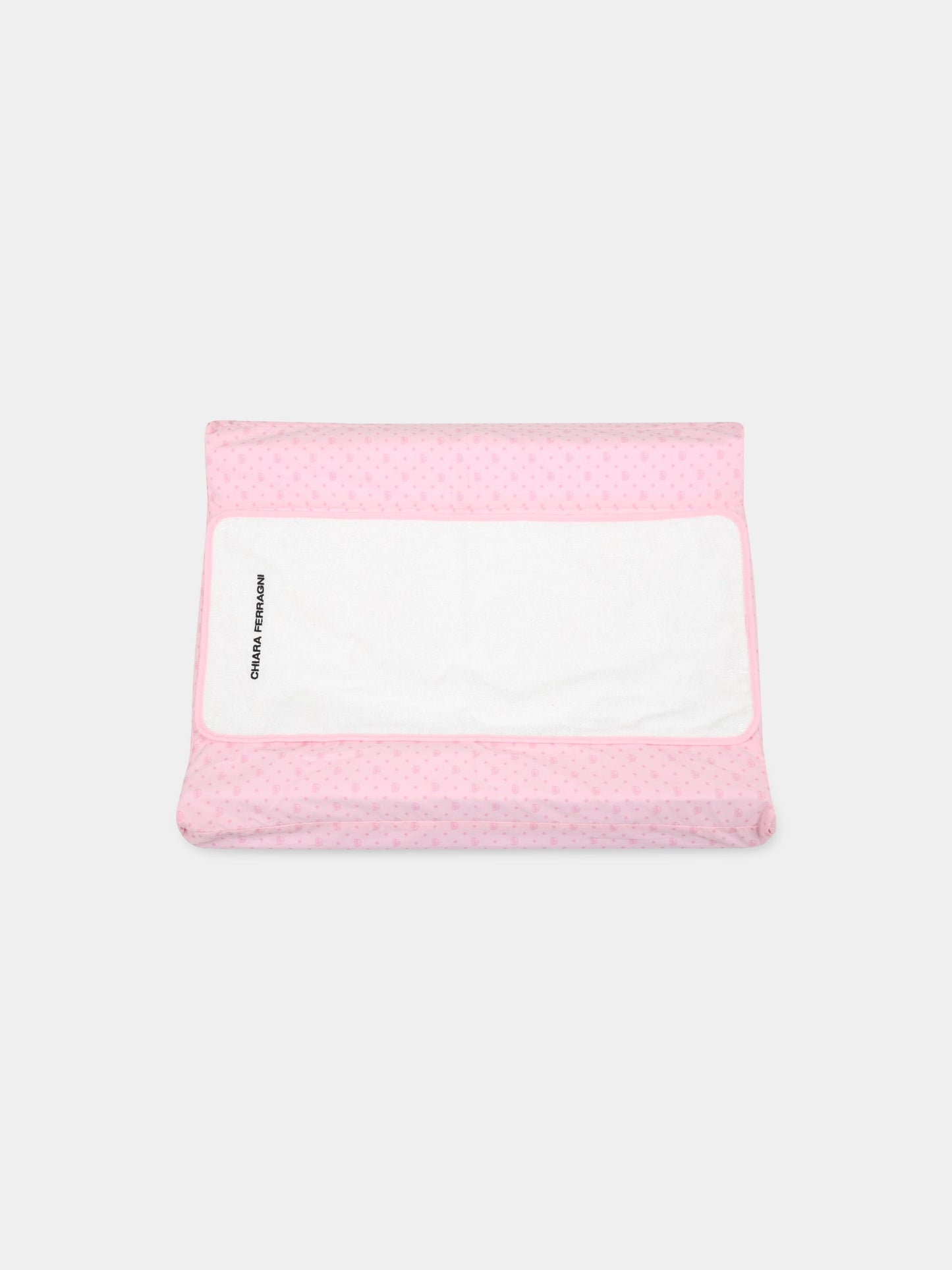 Fasciatoio rosa per neonata con occhiolino,Chiara Ferragni Homewear,CF050R