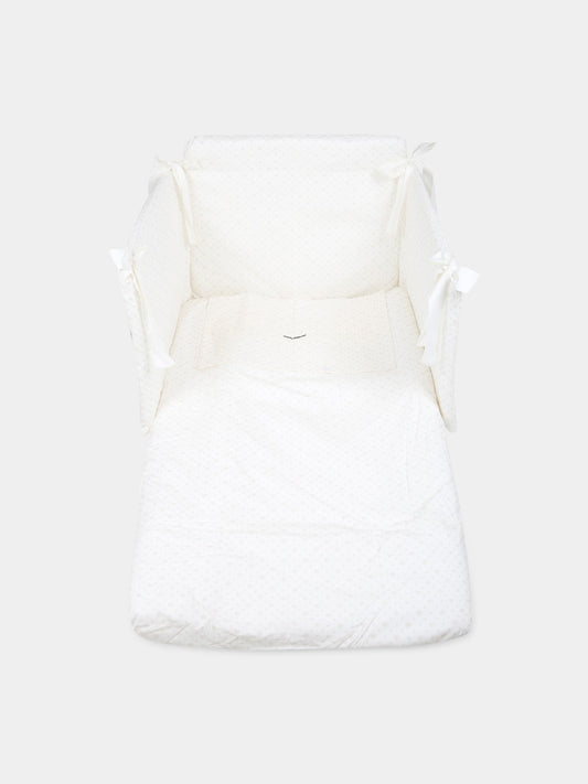 Set paracolpi avorio per neonati con occhiolino,Chiara Ferragni Homewear,CF017B