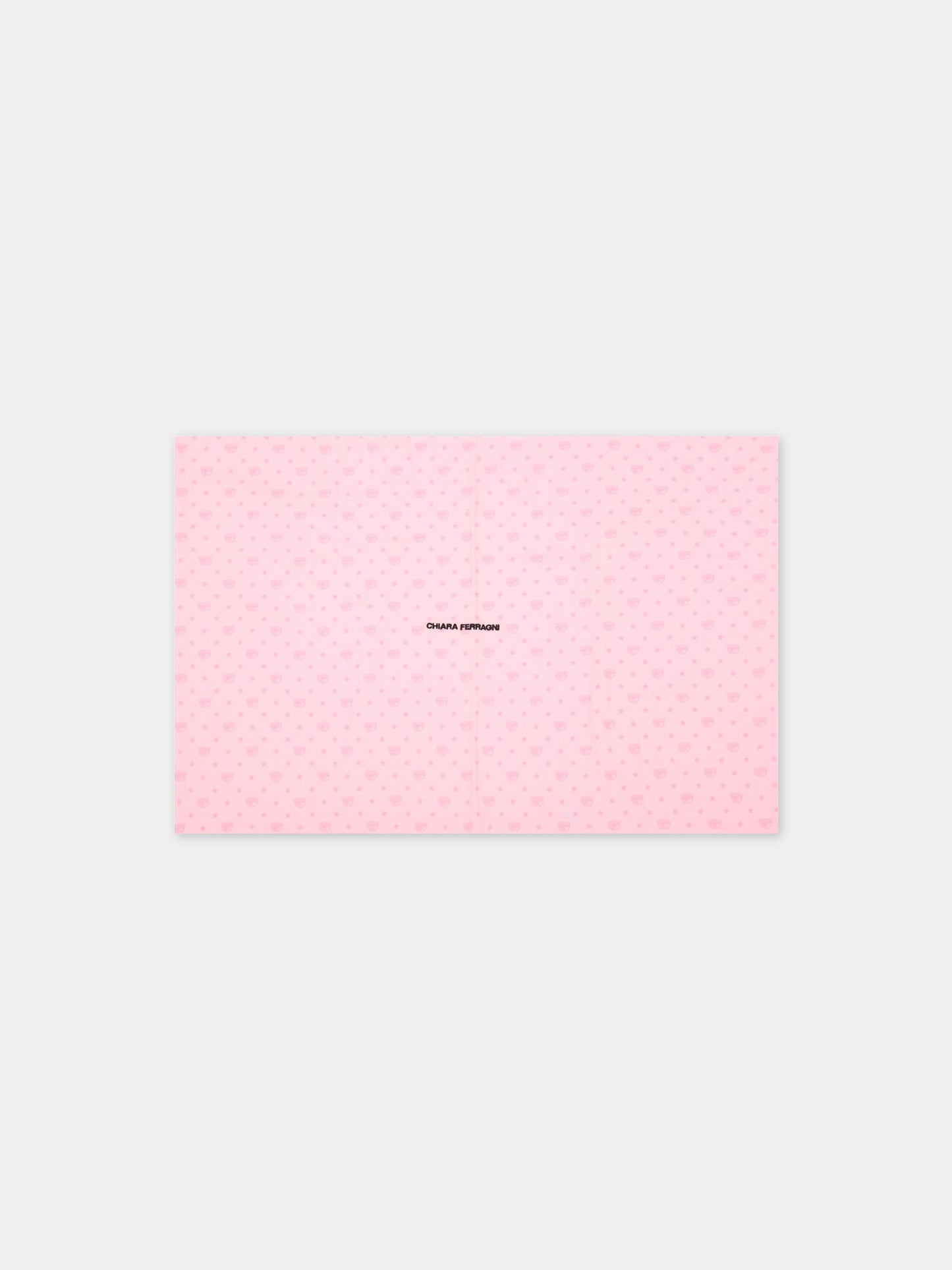 Set paracolpi rosa per neonata con occhiolino,Chiara Ferragni Homewear,CF017R