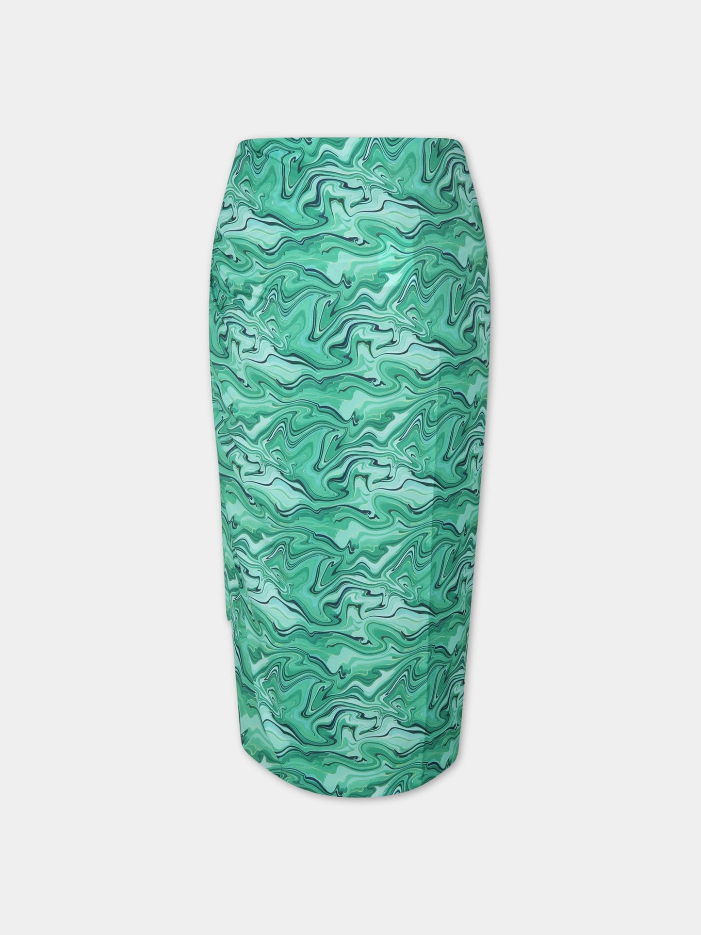 Pareo verde da donna con stampa Malachite,Matineè,DM4008 ALEXANDRA MALAKITE VERDE