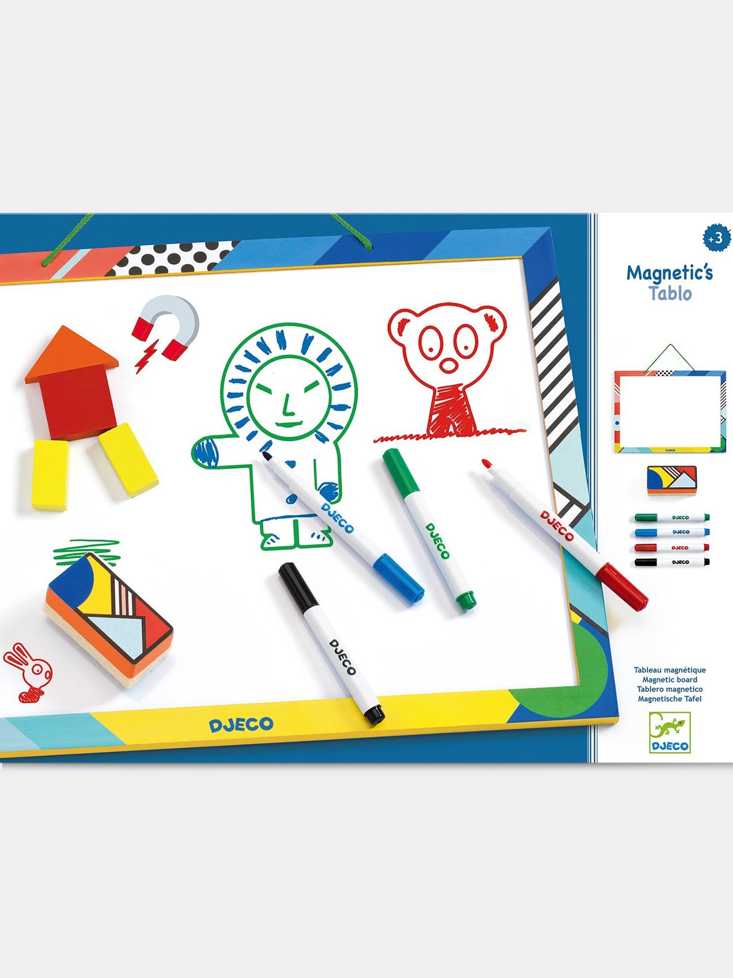 Lavagna multicolor per bambini,Djeco,DJ03140