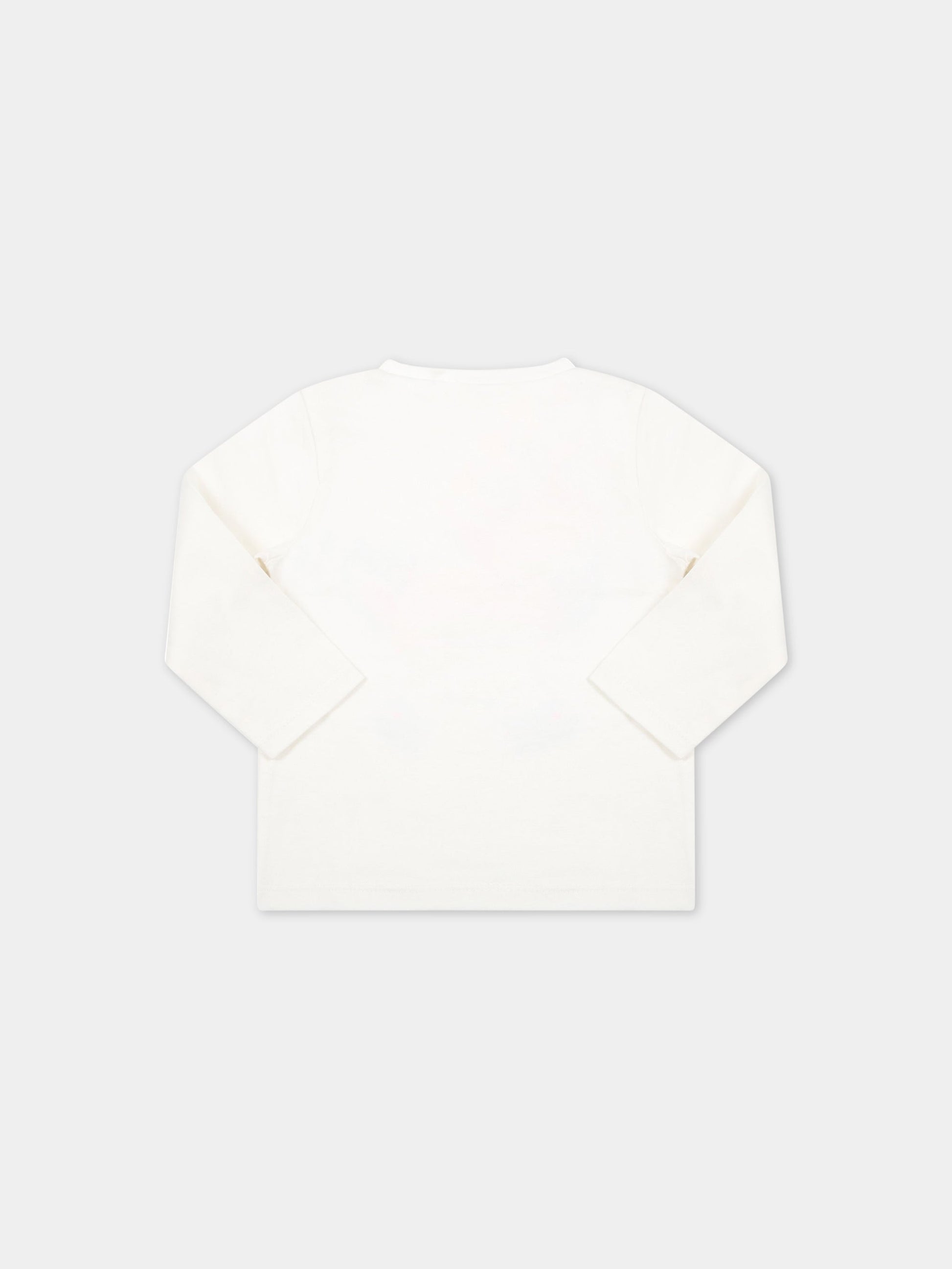 T-shirt avorio per neonata con unicorno,Billieblush,U05364 121