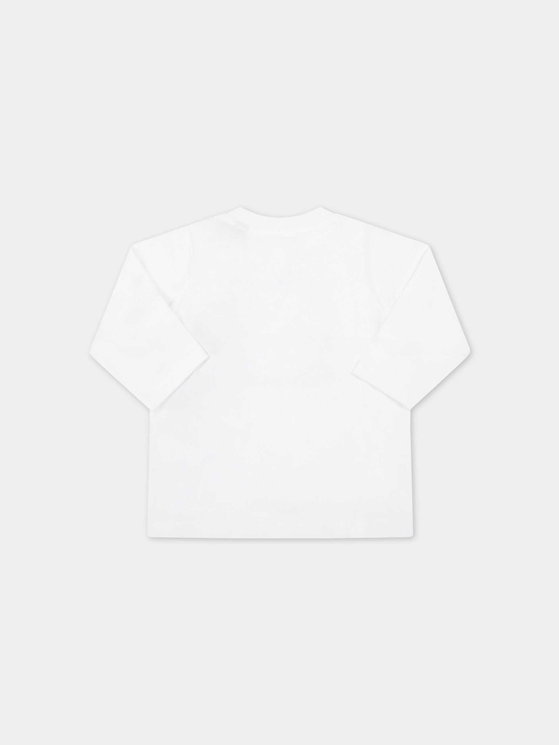 T-shirt bianca per neonato con iconico albero,Timberland,T05K20 10B