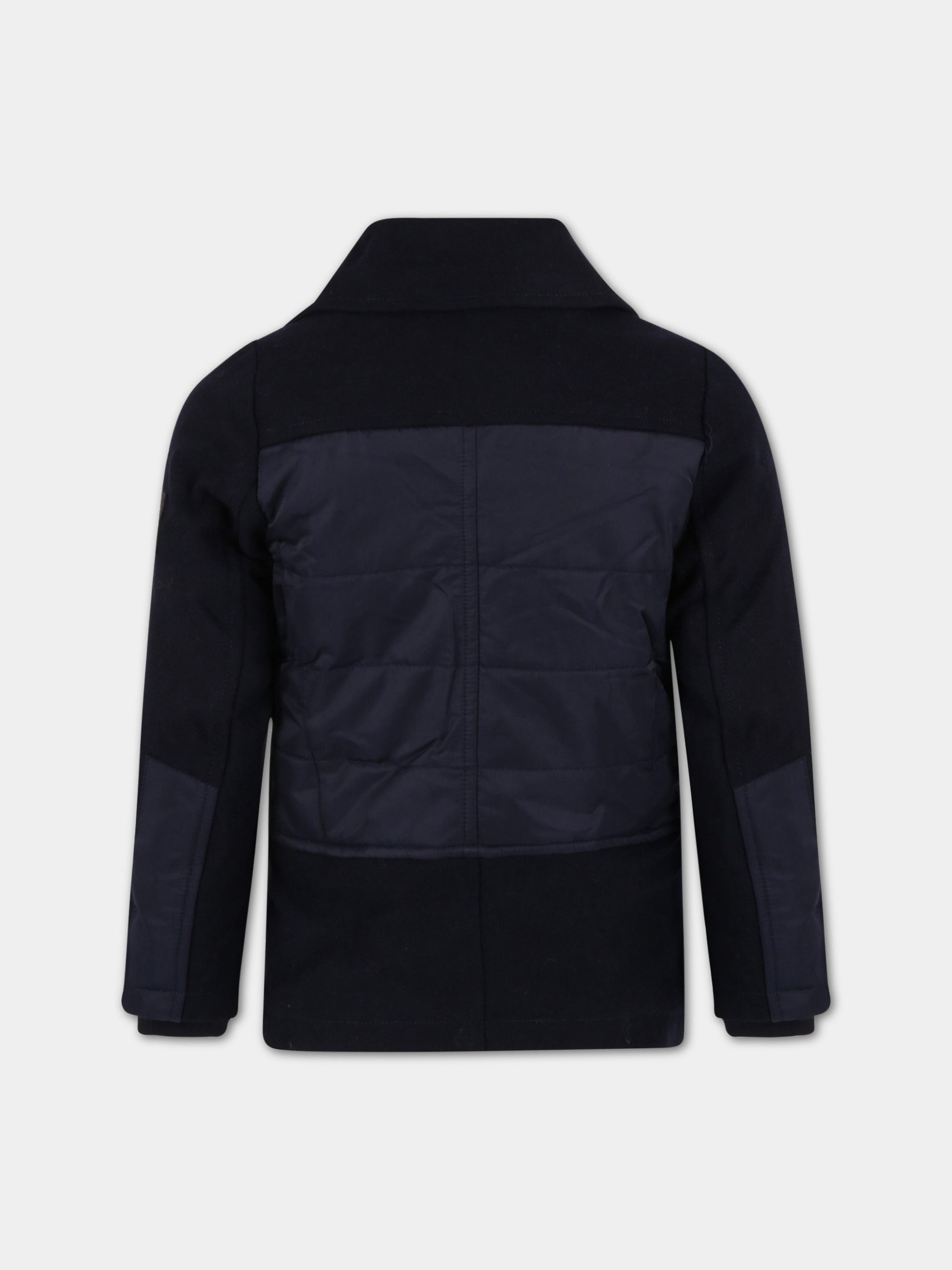 Cappotto blu per bambino con logo,Hugo Boss,J26485 849