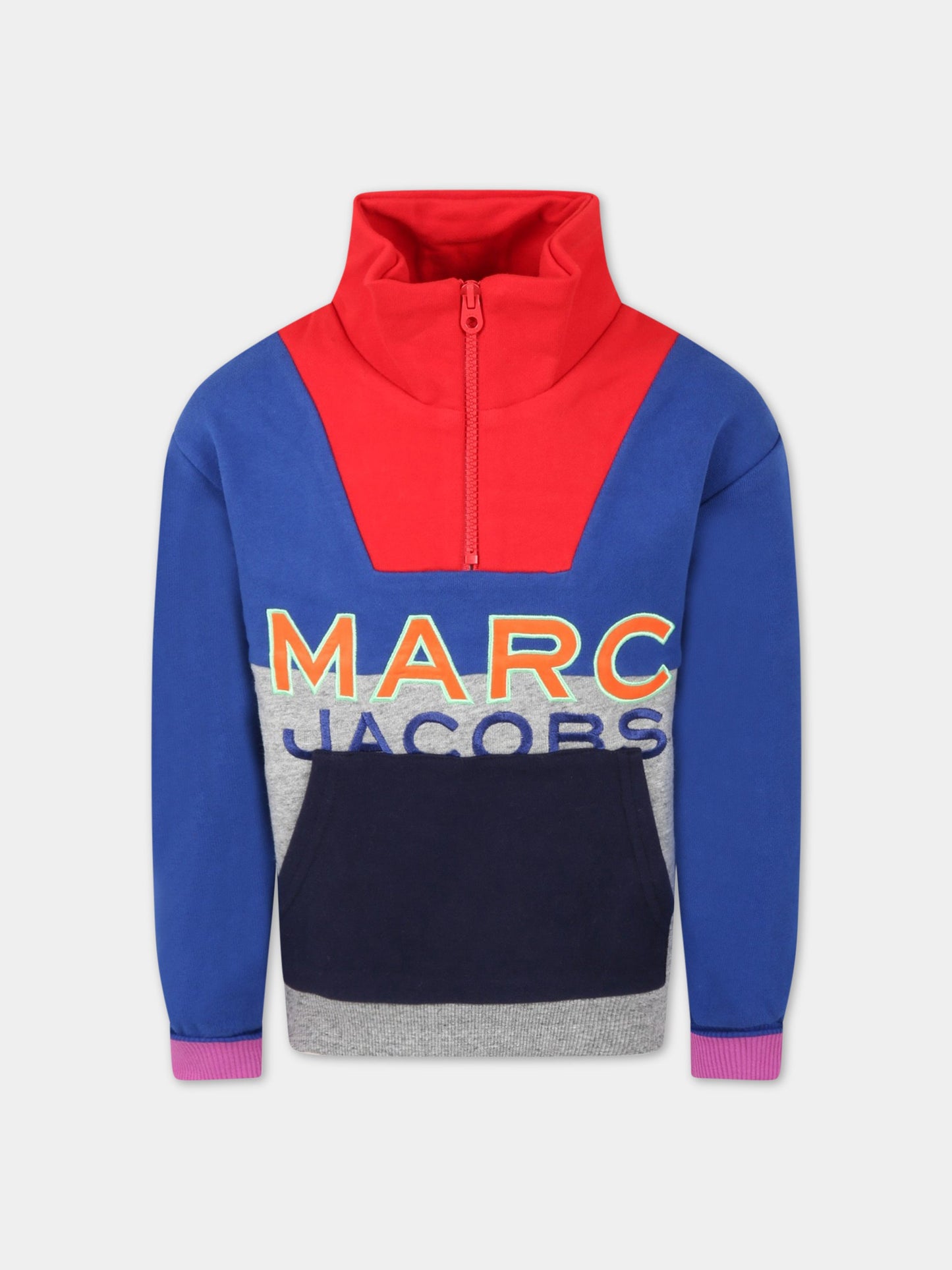 Felpa multicolor per bambino con logo,Little Marc Jacobs,W25559 865