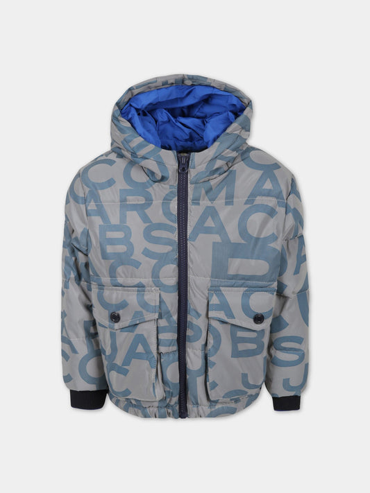 Piumino iridescente per bambino con loghi,Little Marc Jacobs,W26124 041