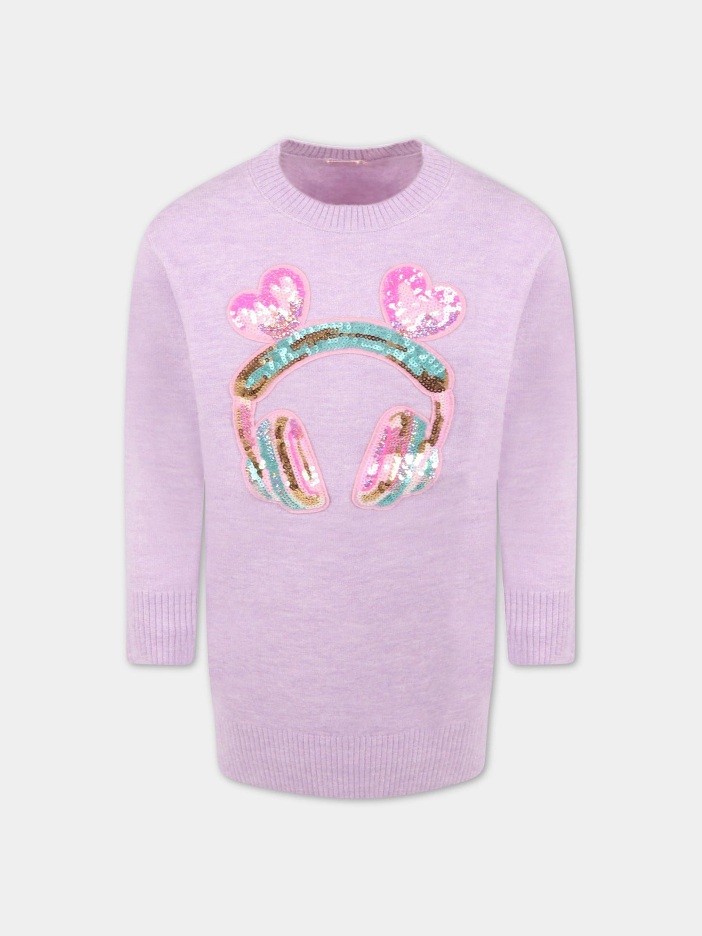 Vestito lilla per bambina,Billieblush,U12756 933