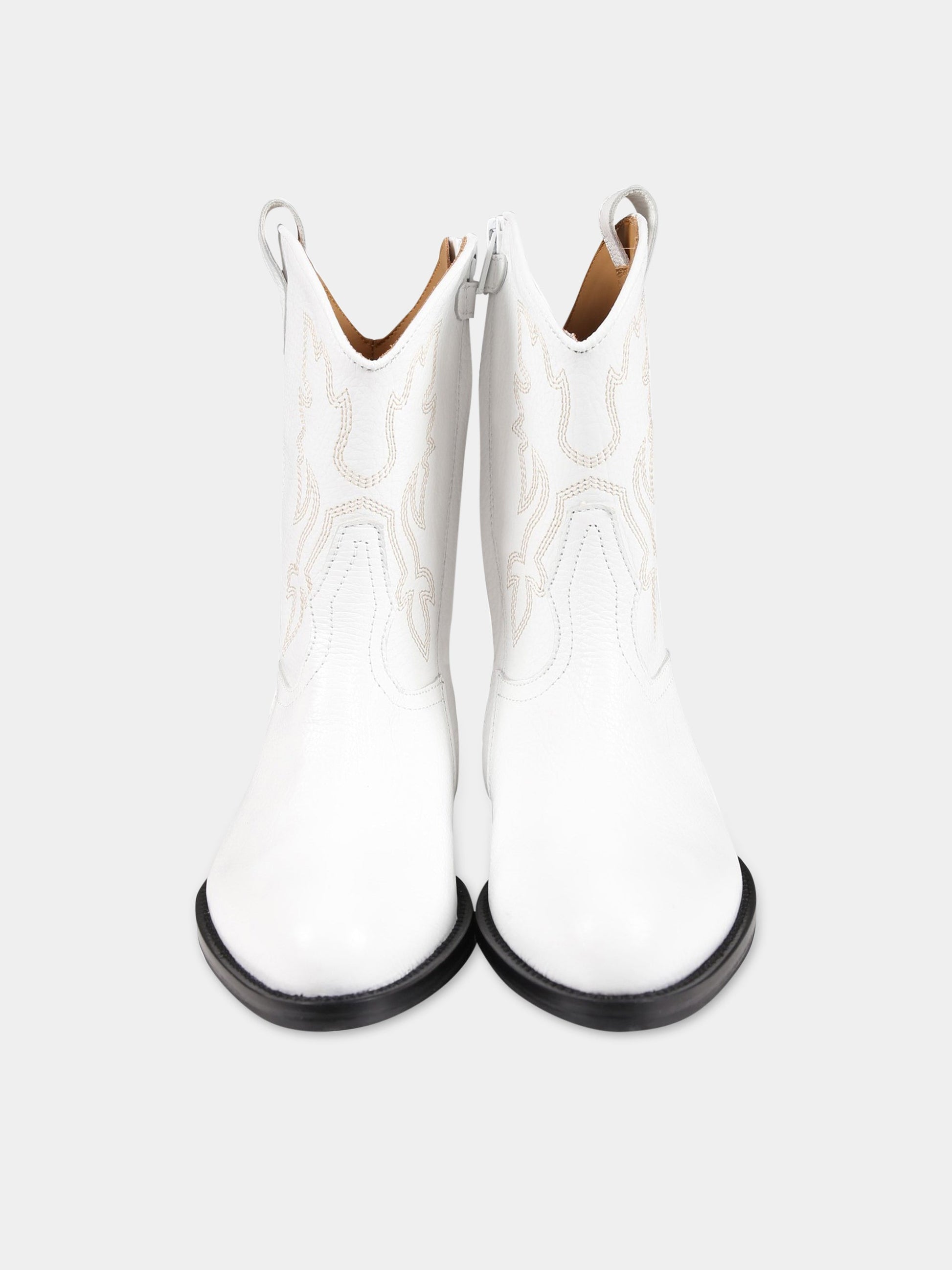 Stivali bianchi per bambina,Gallucci Kids,J30109AM685100