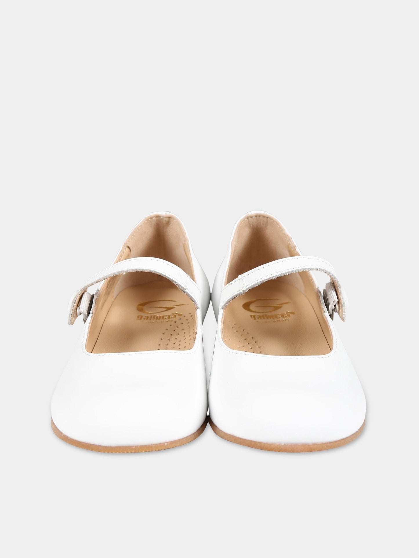 Ballerine bianche per bambina,Gallucci Kids,T00101AM111100