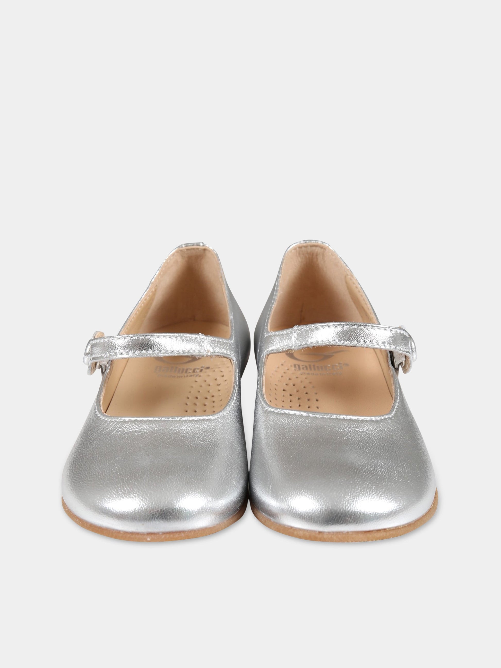 Ballerine argentate per bambina,Gallucci Kids,T00101AM139ARG