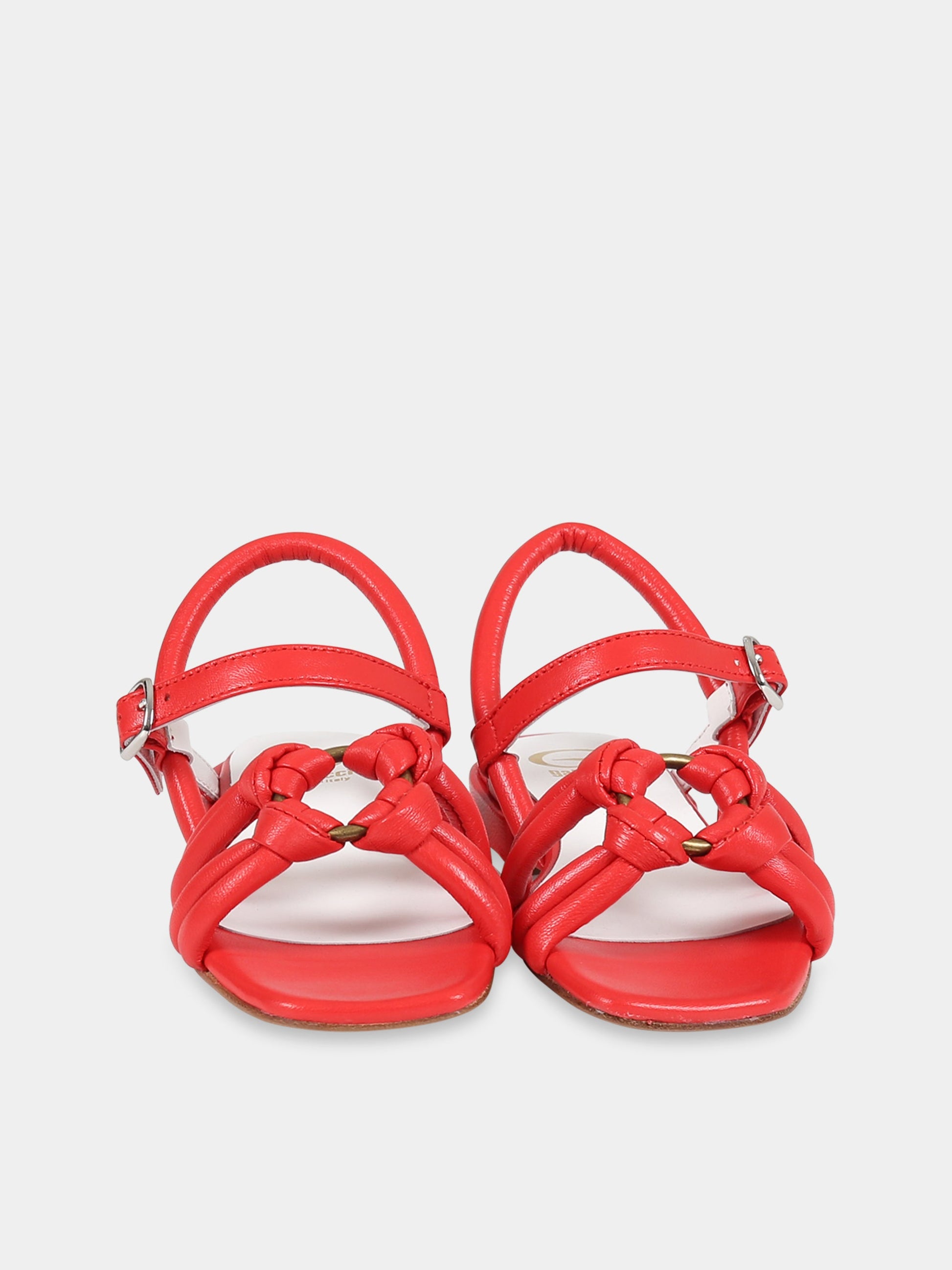 Sandali rosso per bambina,Gallucci Kids,J10168AM446300