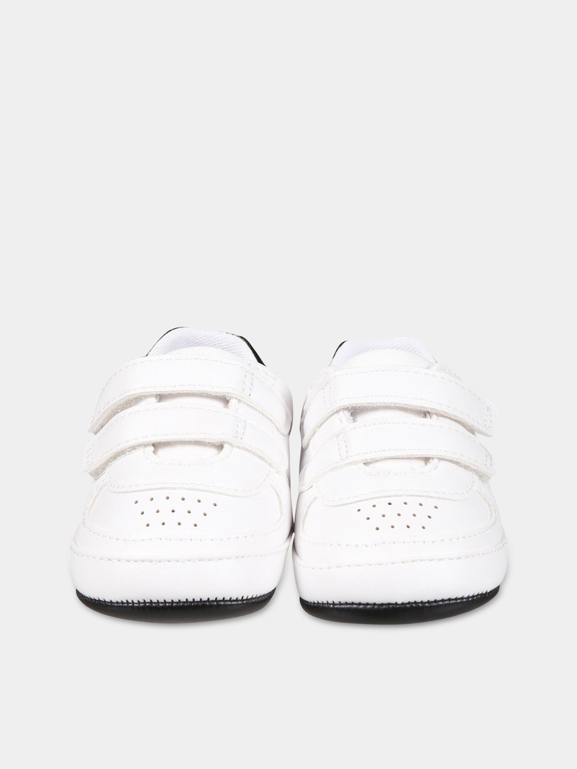 Sneakers bianche per neonati con logo,Calvin Klein Kids,V0B4 80540 1582X002