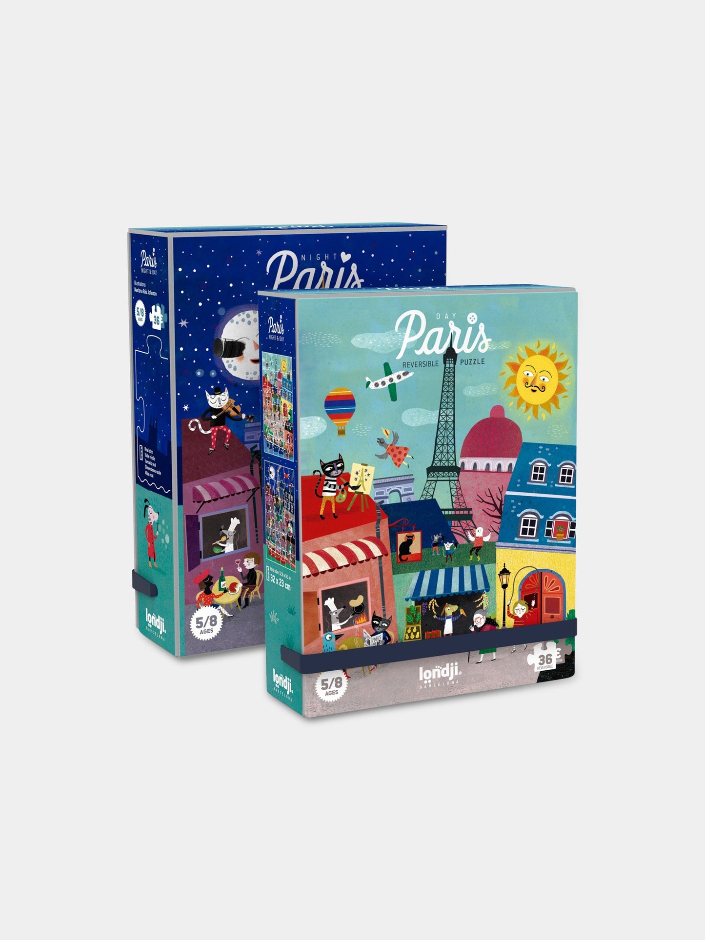 Puzzle multicolor per bambini con Parigi,Londji,PZ121U