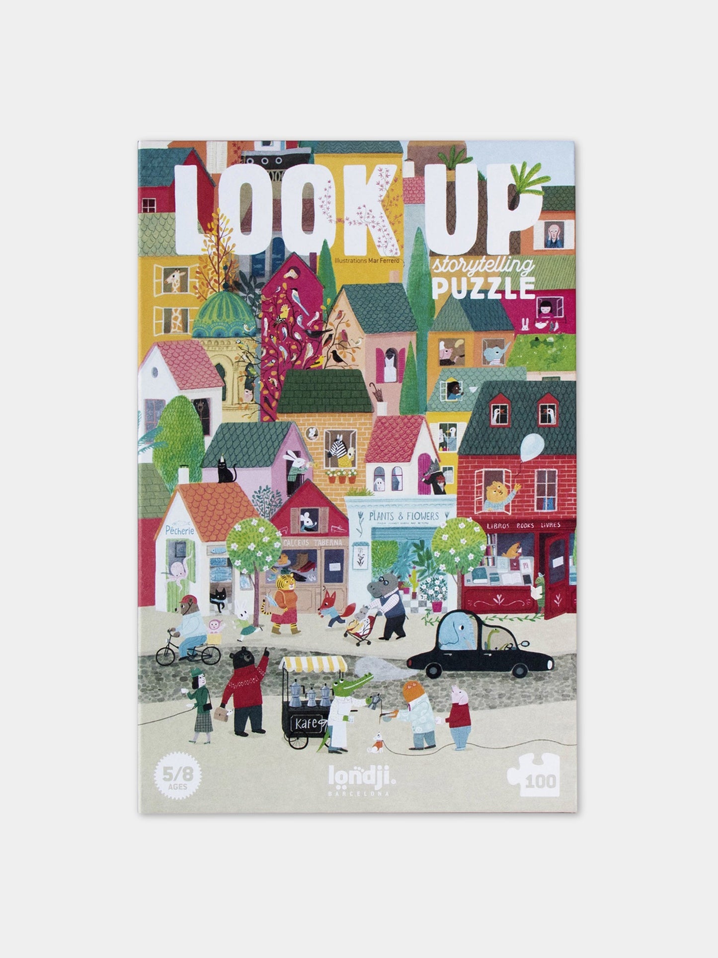 Puzzle multicolor per bambini con mongolfiera,Londji,PZ586U