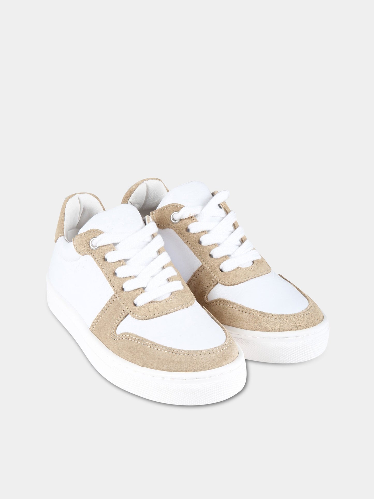 Sneakers bianche per bambino con logo,Hugo Boss,J29285 10B