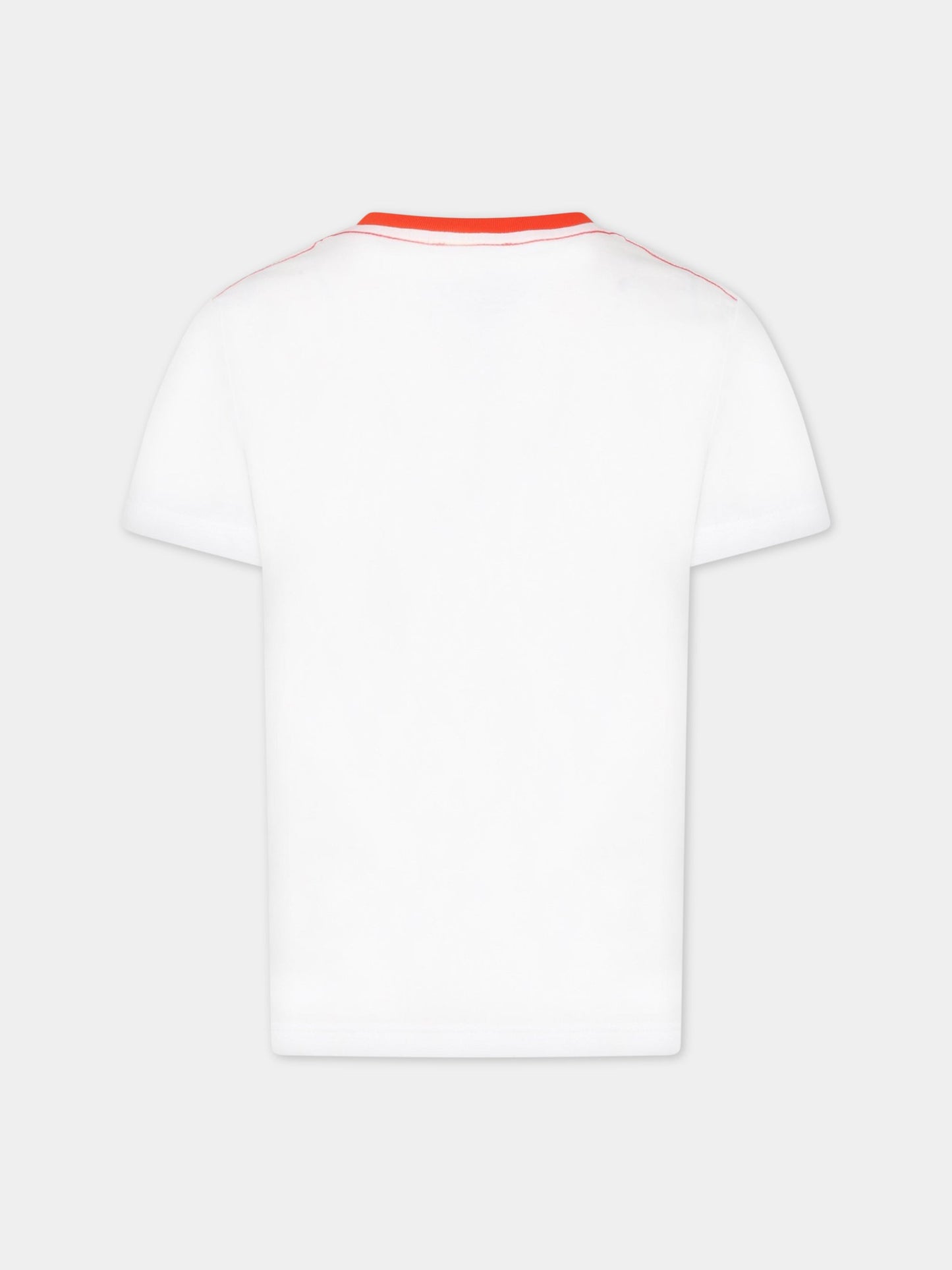 T-shirt bianca per bambino con logo,Little Marc Jacobs,W25533 10B