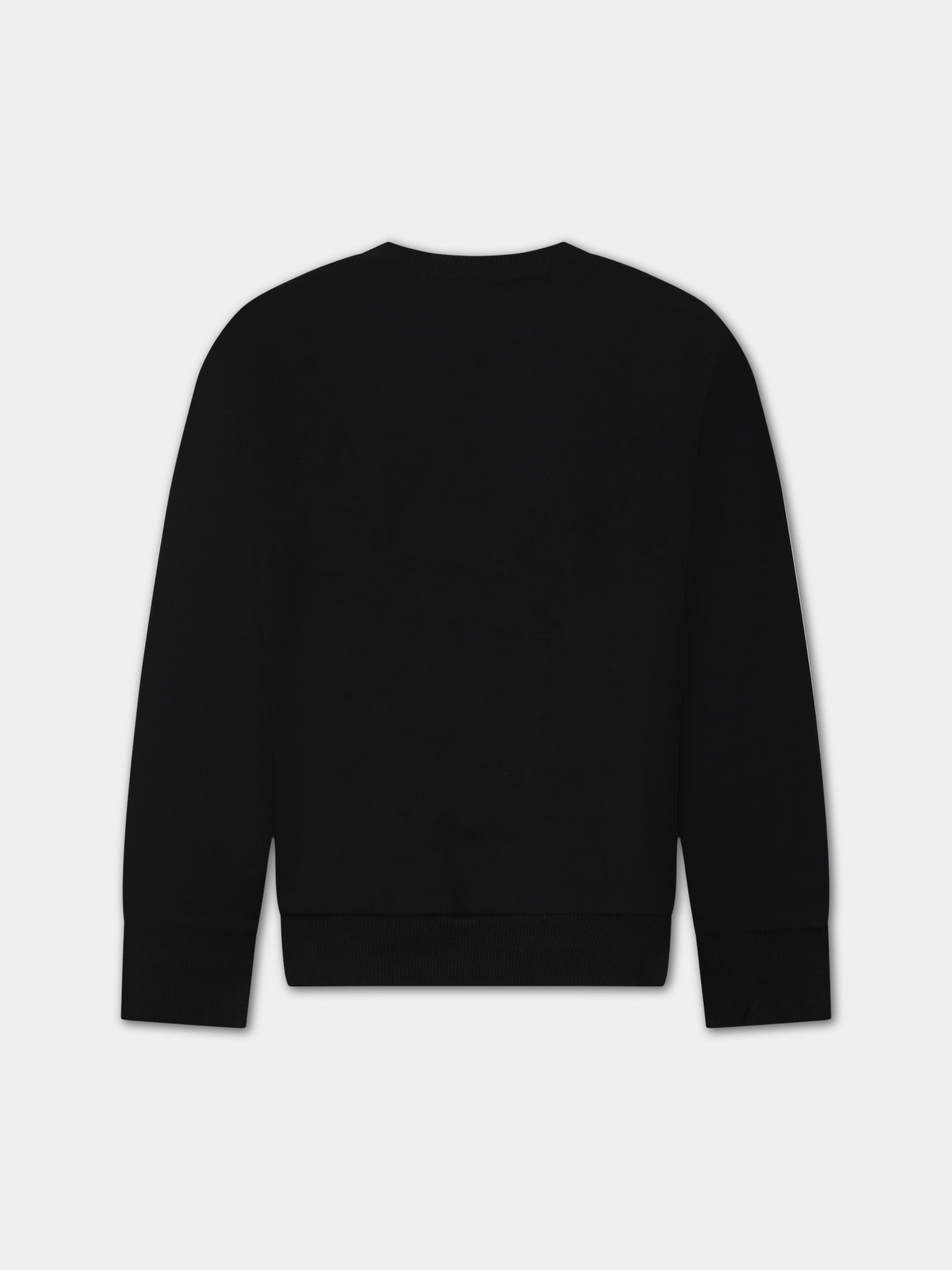 Felpa nera per bambino con logo,Diesel,J00245 0IAJH K90AA