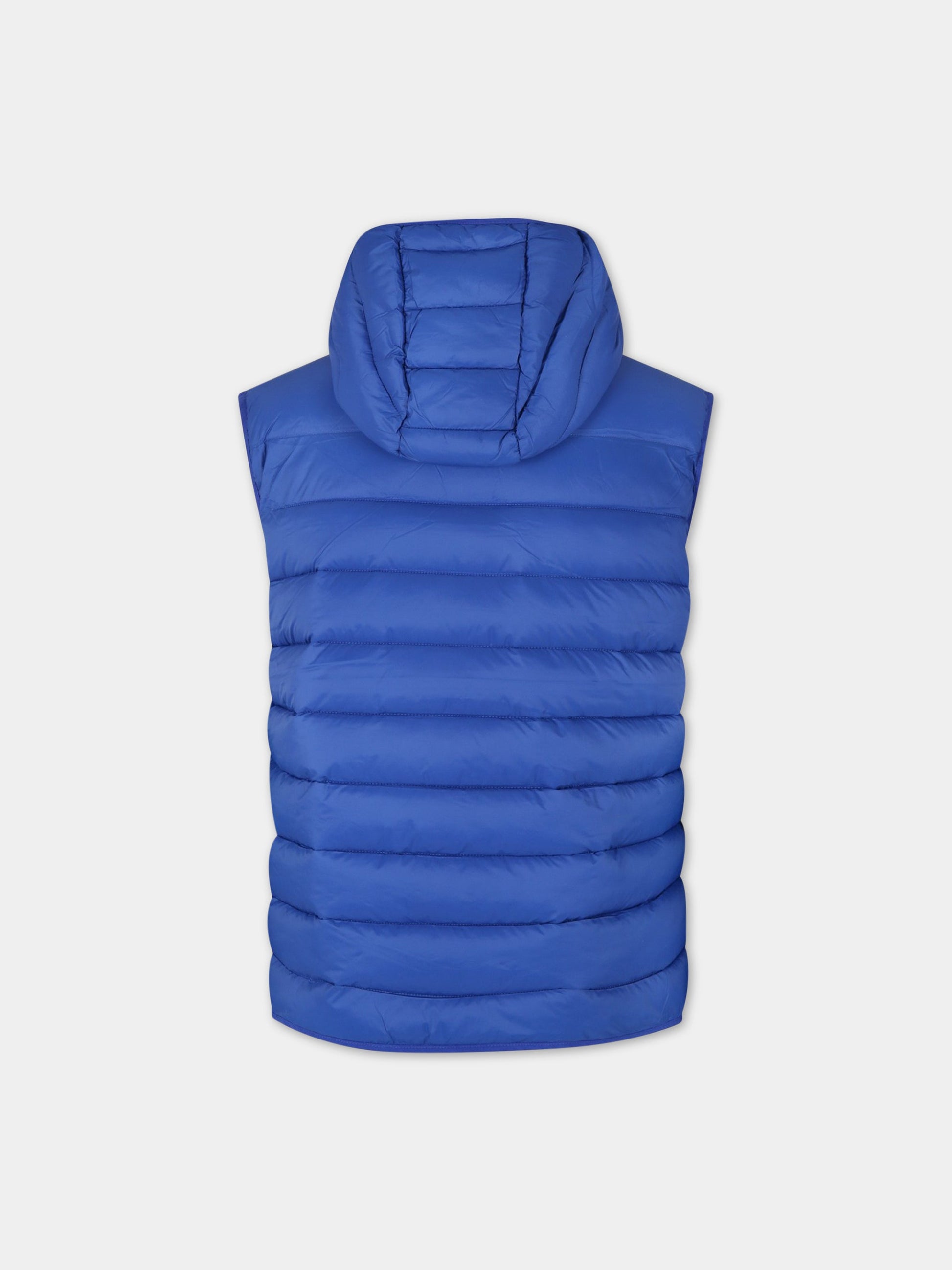 Gilet blu per bambino con logo,Diesel,J00824 KXBDY K89G