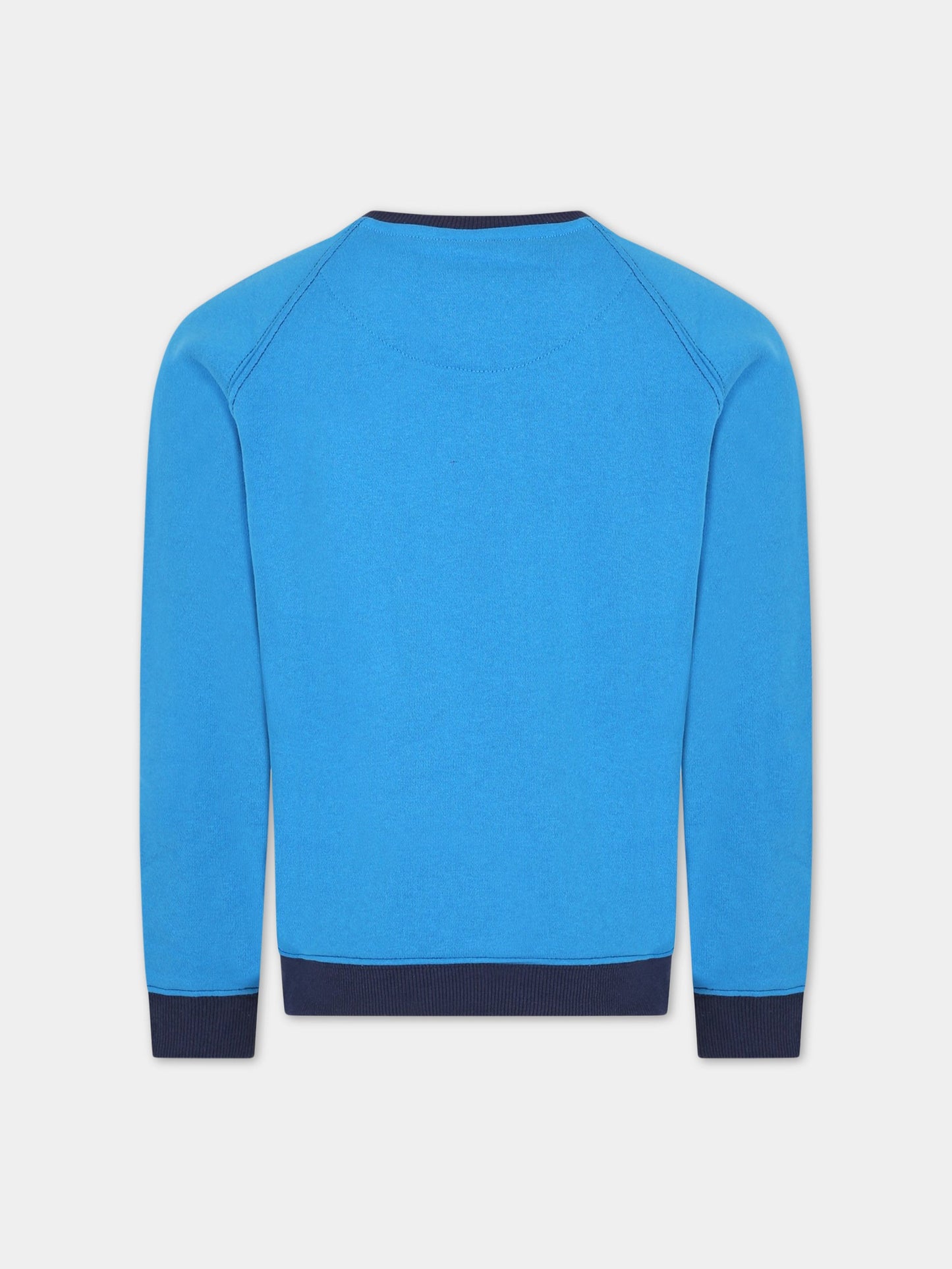 Felpa azzurra per bambino con logo,Levi's Kids,8EF781 B49