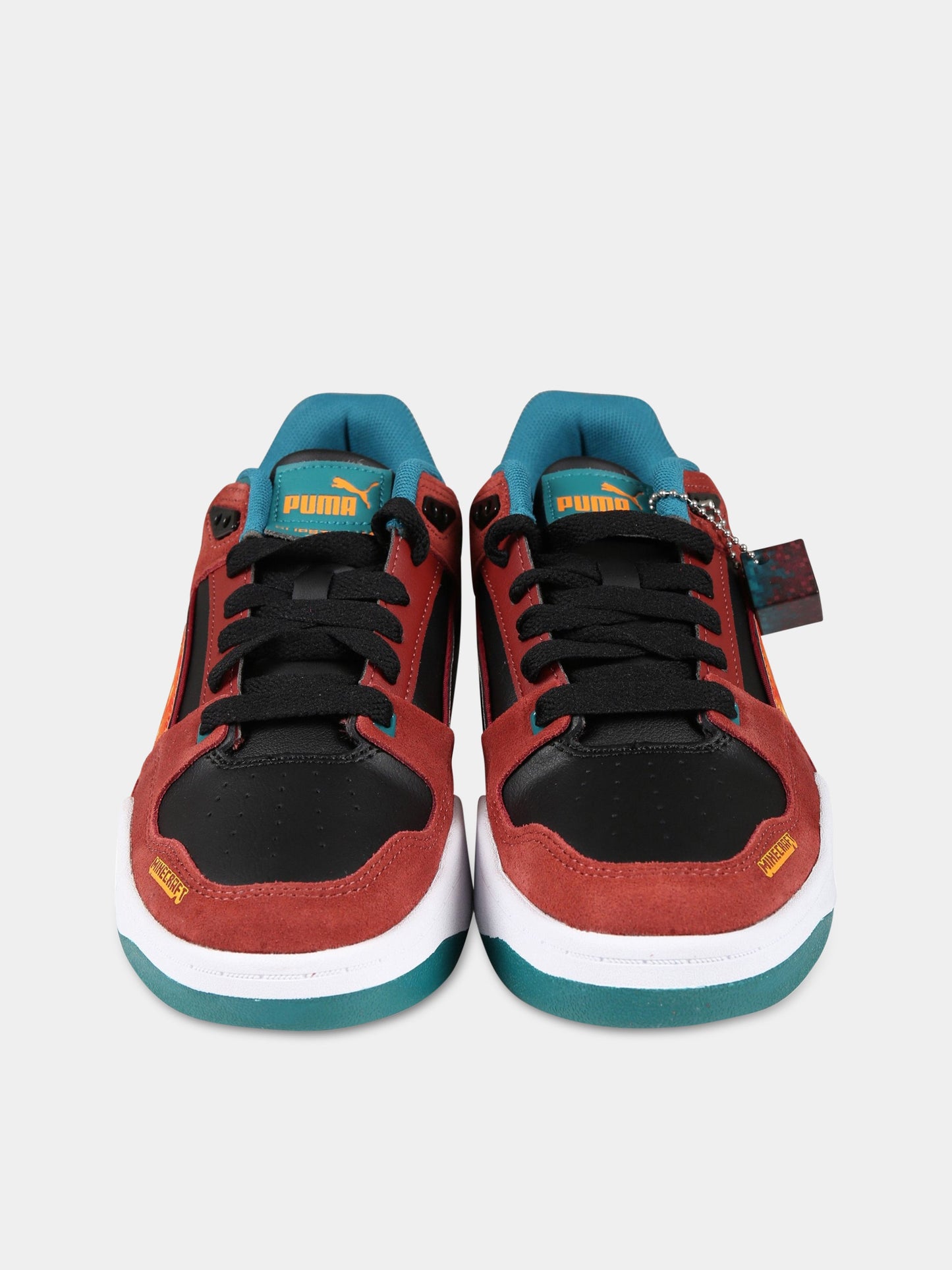 Sneakers multicolor per bambino con logo e stampa Minecraft,Puma,386128 01