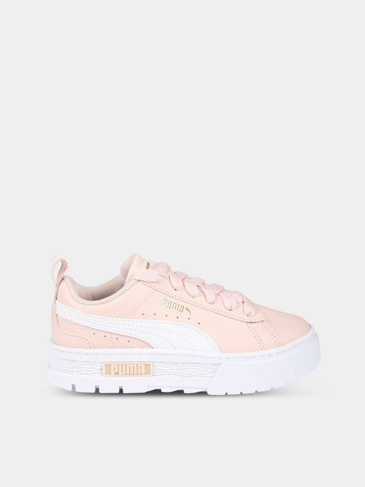 Sneakers rosa per bambina con logo,Puma,384528 09