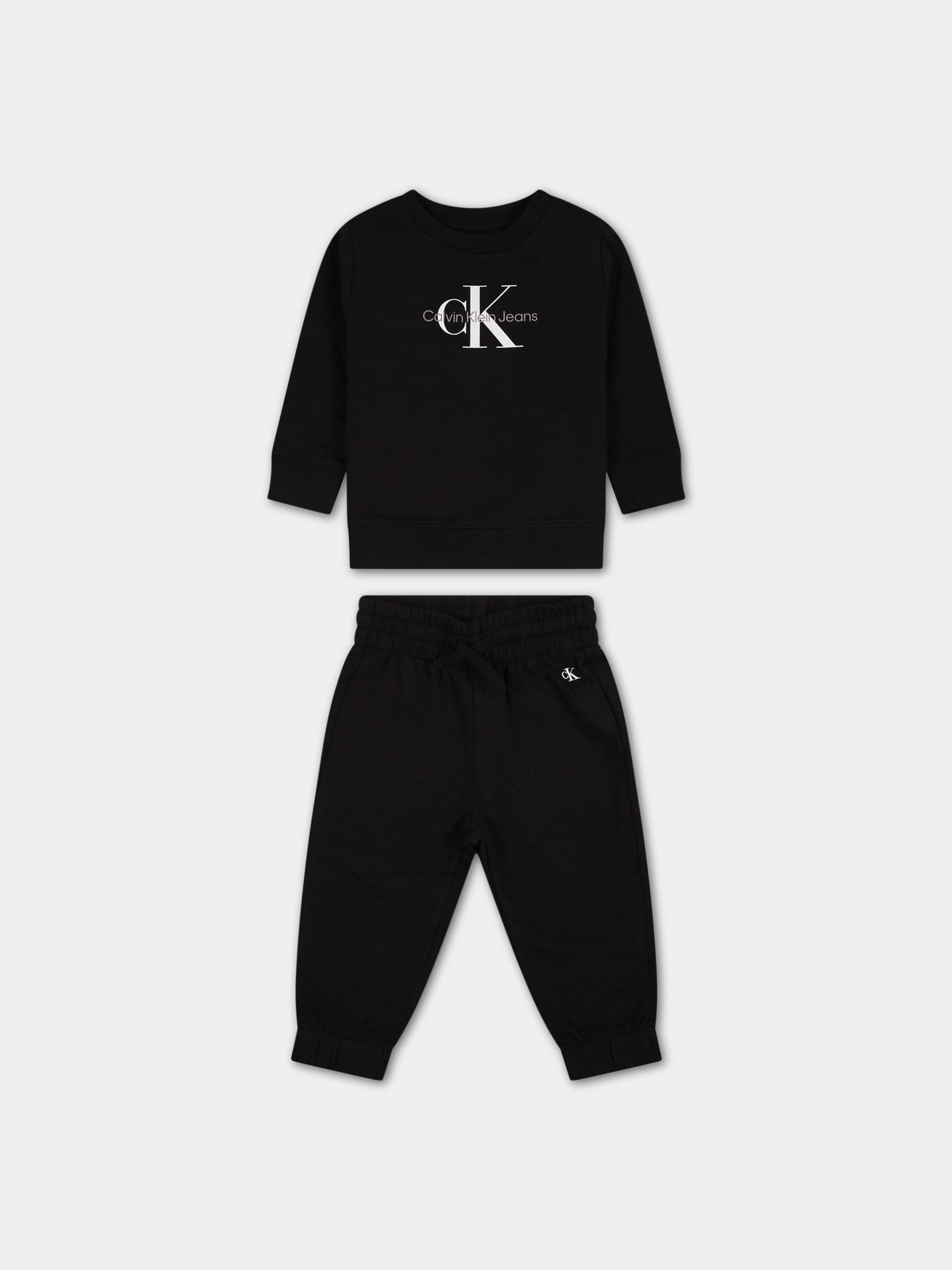 Completo sportivo per neonato con logo,Calvin Klein Kids,IN0IN00017 BEH