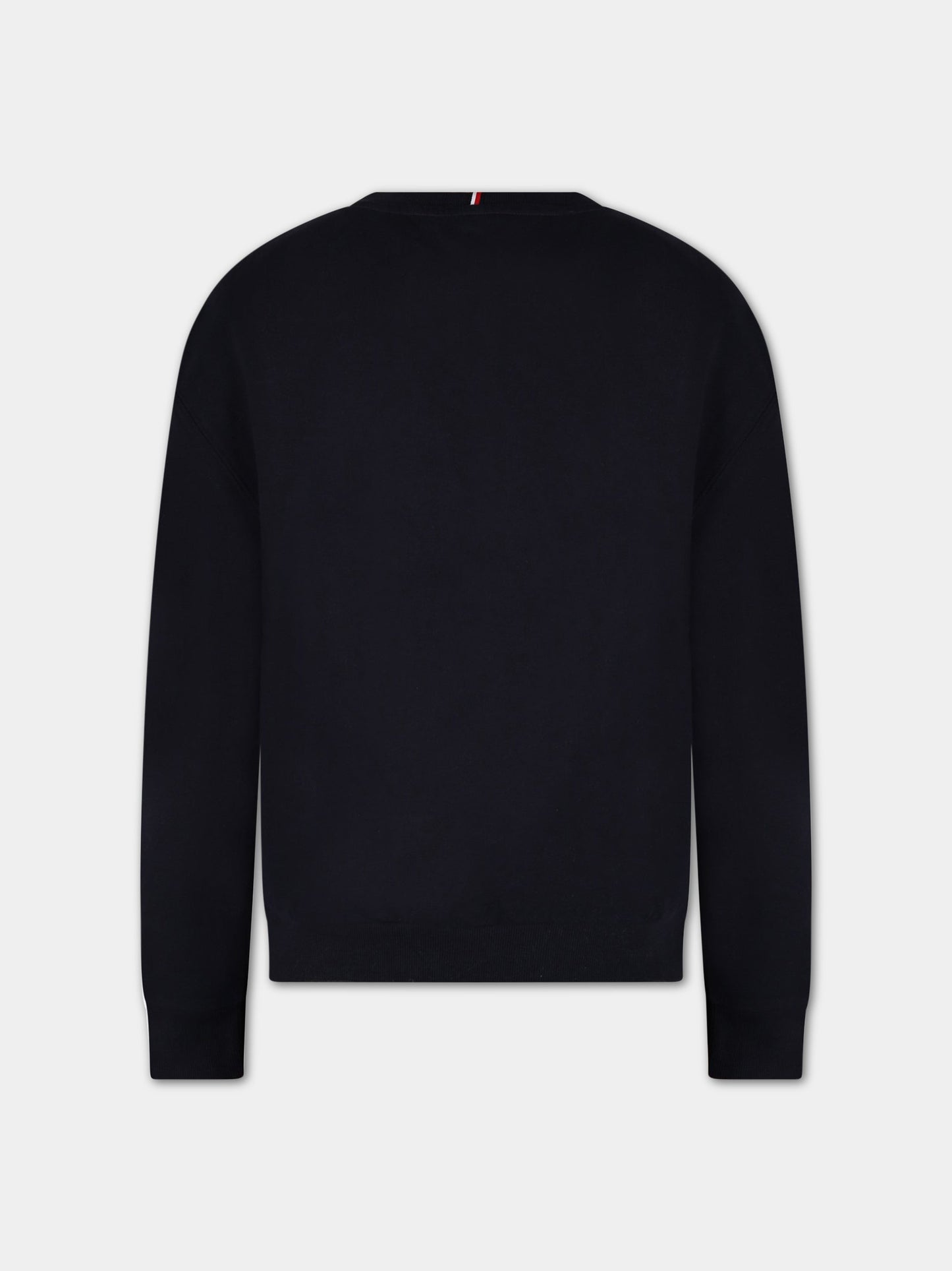 Felpa blu per bambino con logo,Tommy  Hilfiger Junior,KB0KB07776T DW5