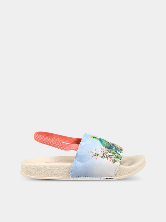 Sandali multicolor per bambina con stampa,Molo,7S23U202 7881-B