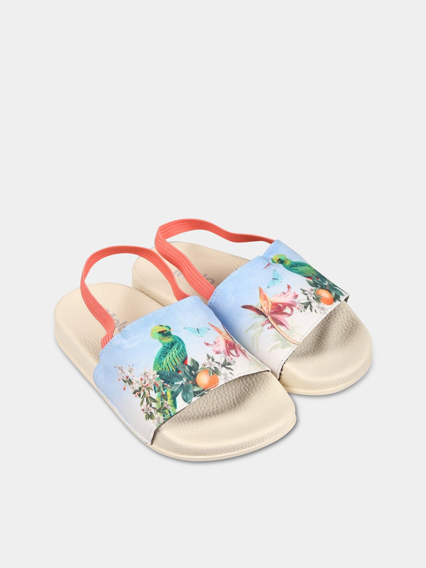 Sandali multicolor per bambina con stampa,Molo,7S23U202 7881-B