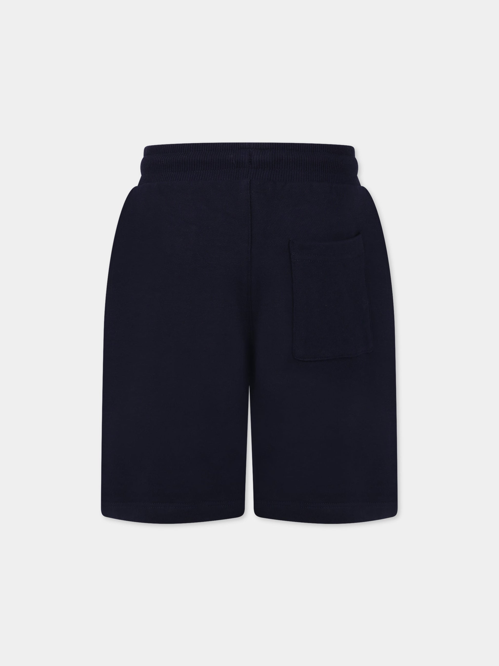 Shorts blu per bambino con logo,Little Marc Jacobs,W24258 84E