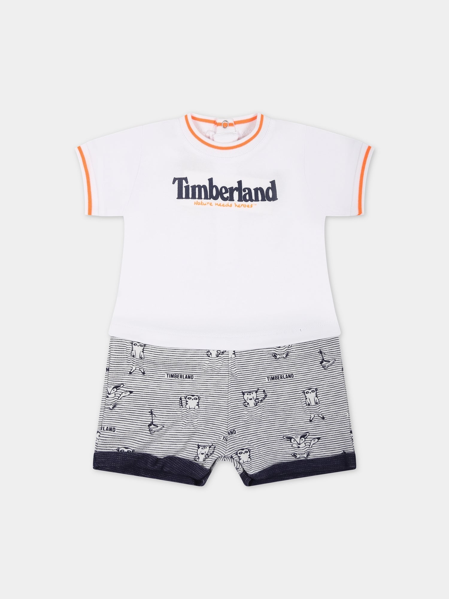 Pagliaccetto multicolor per neonato con logo,Timberland,T94762 10B