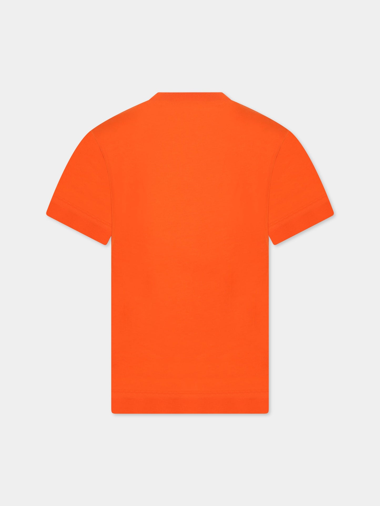 T-shirt arancione per bambini con logo,Marni Kids,M002MV M00HZ 0M424